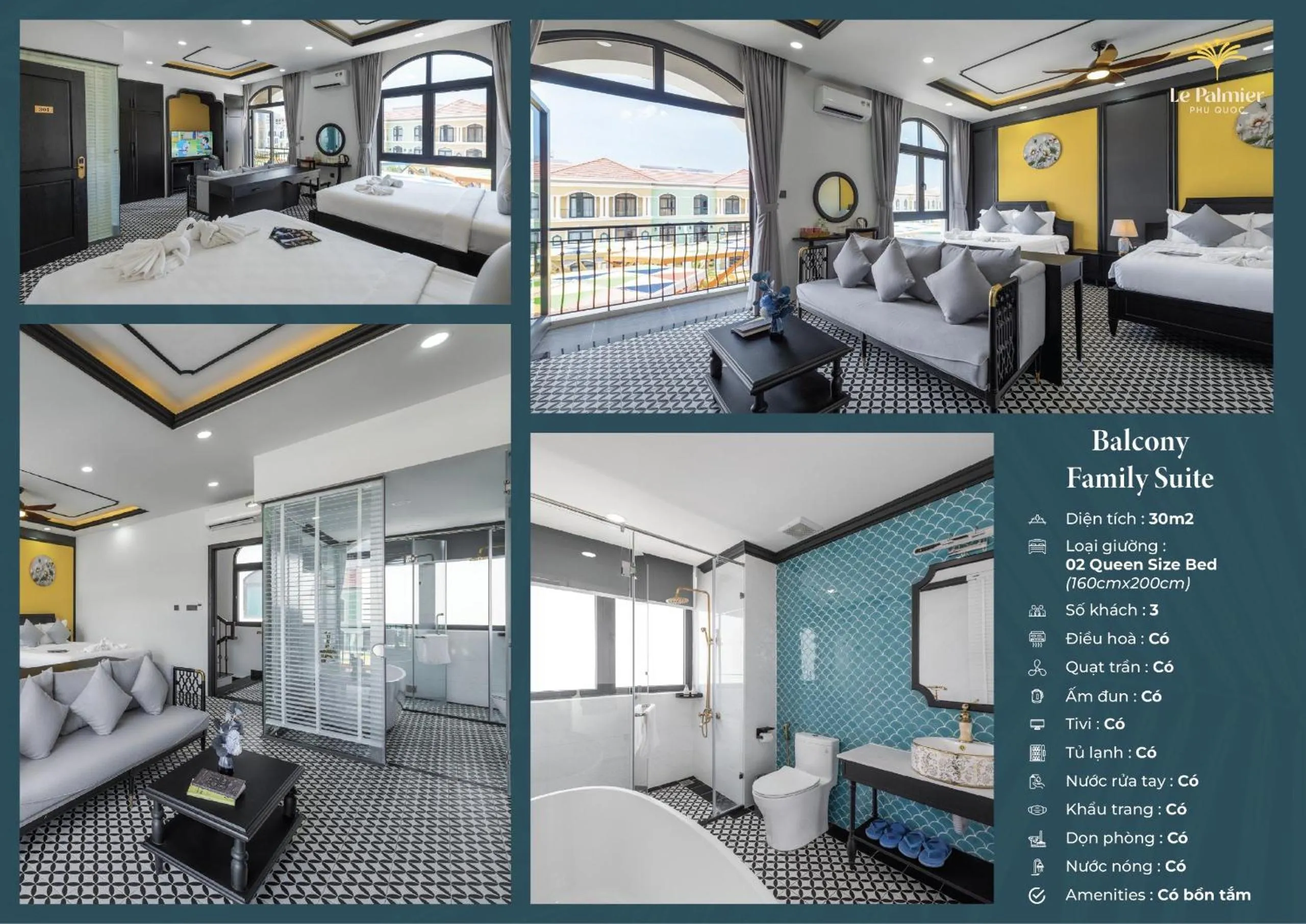 Photo of the whole room, Bed in Le Palmier Phu Quoc Hotel - Free Shuttle To Grand World