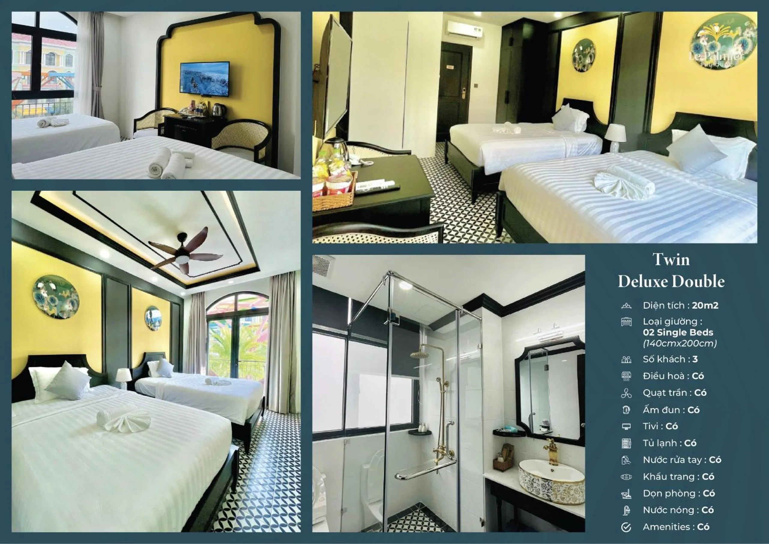 Photo of the whole room, Bed in Le Palmier Phu Quoc Hotel - Free Shuttle To Grand World