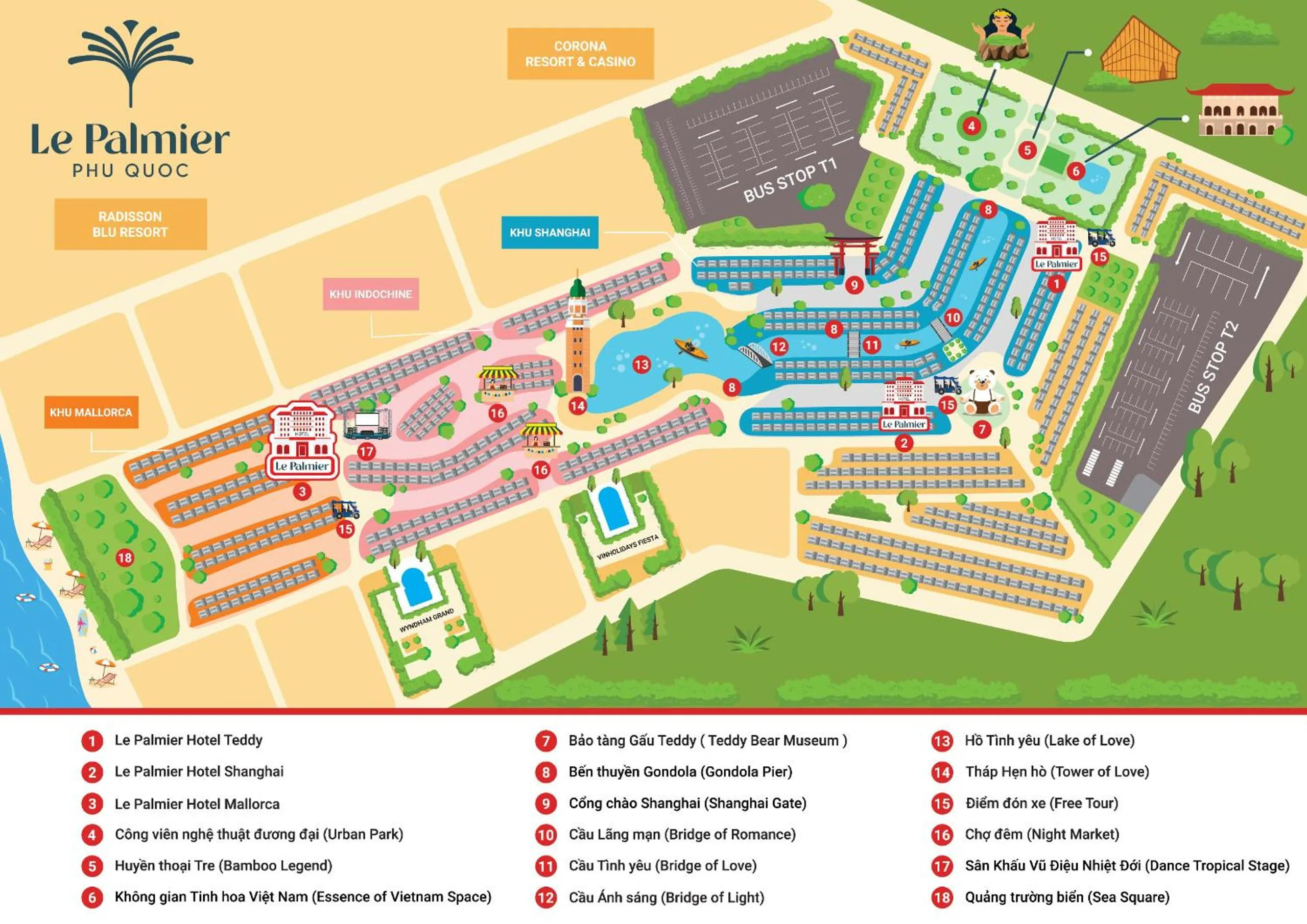 Property building in Le Palmier Phu Quoc Hotel - Free Shuttle To Grand World