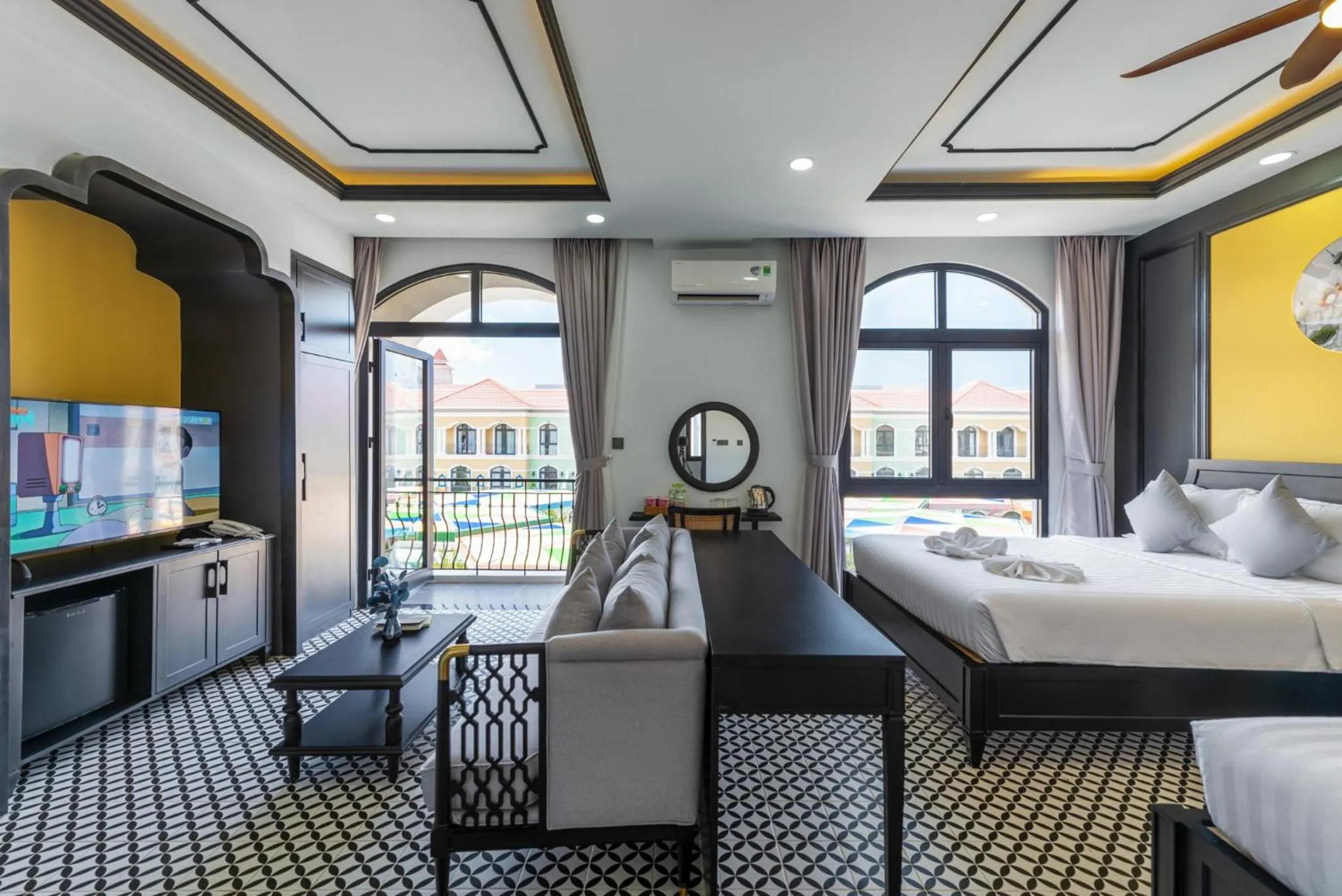 Photo of the whole room, Bed in Le Palmier Phu Quoc Hotel - Free Shuttle To Grand World