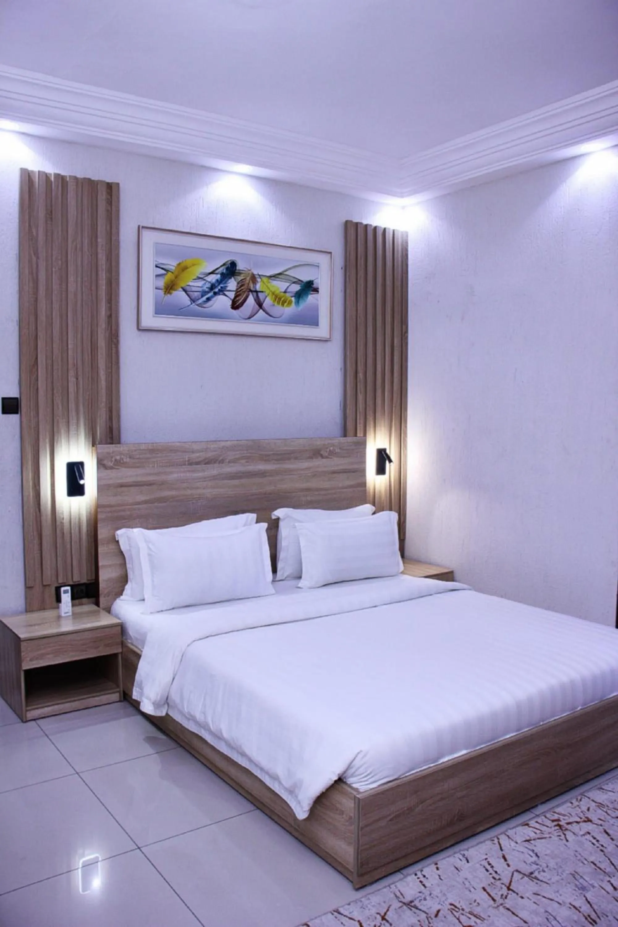 Bedroom, Bed in Hôtel Guest House Quatre Saisons