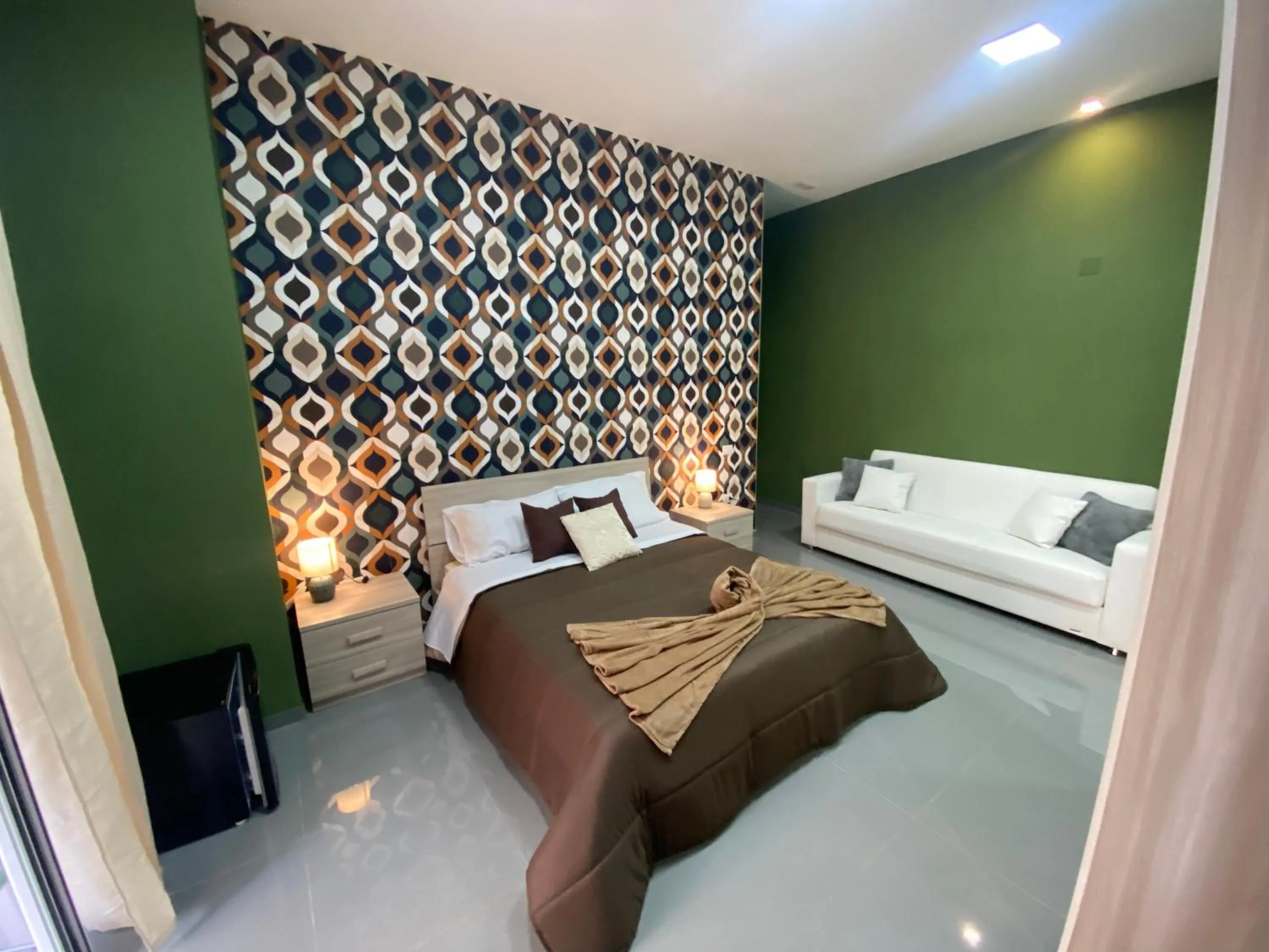 Decorative detail, Bed in B & B VICO GRANDE