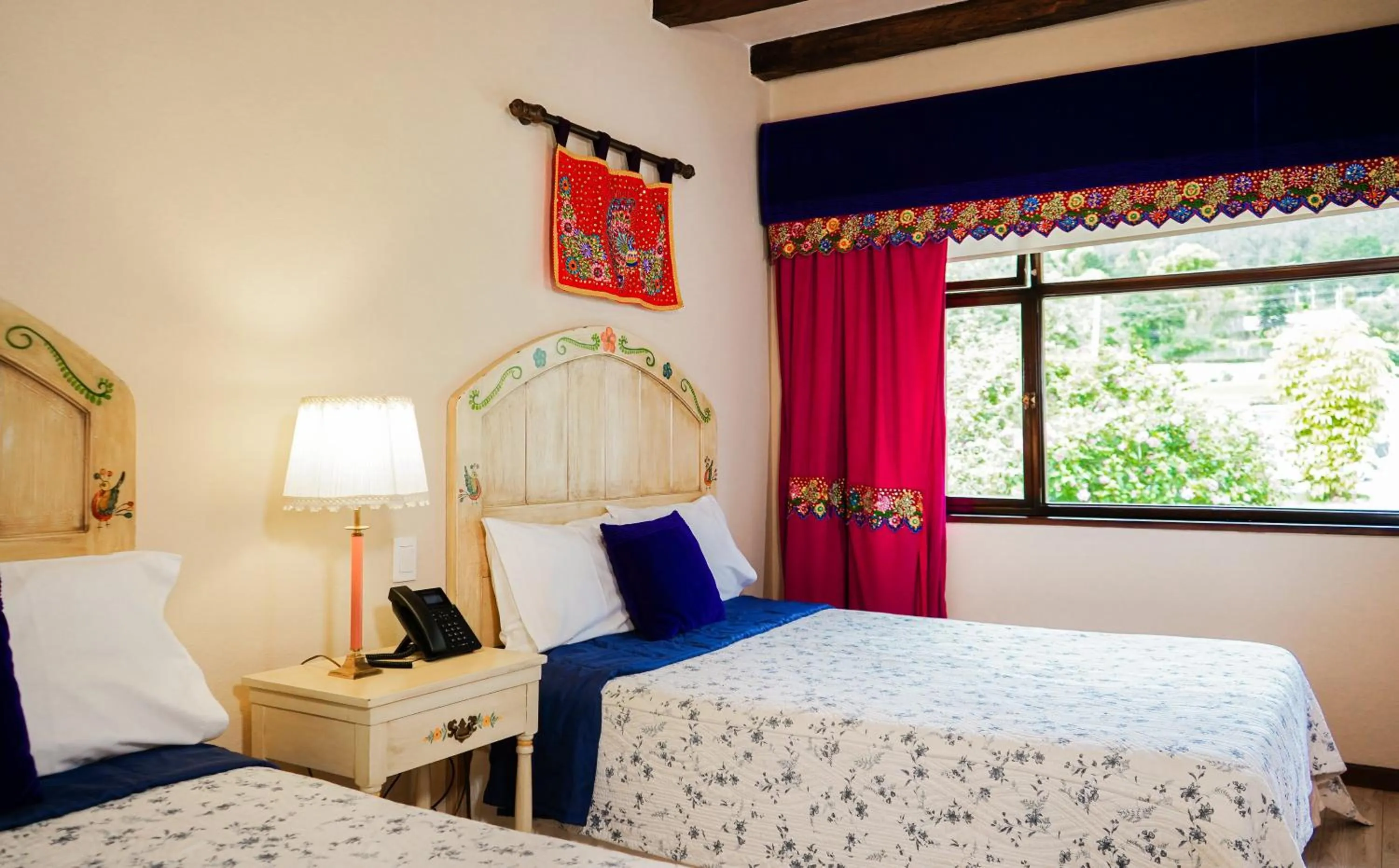 Bed in Uzhupud Garden Hotel & Lodge