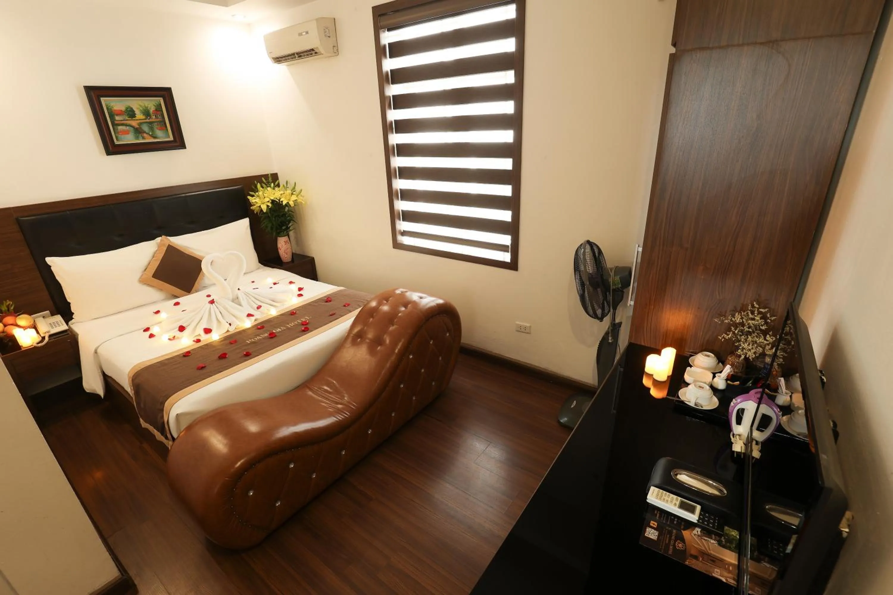 Bed in Hoàng Gia Xa La Boutique Hotel