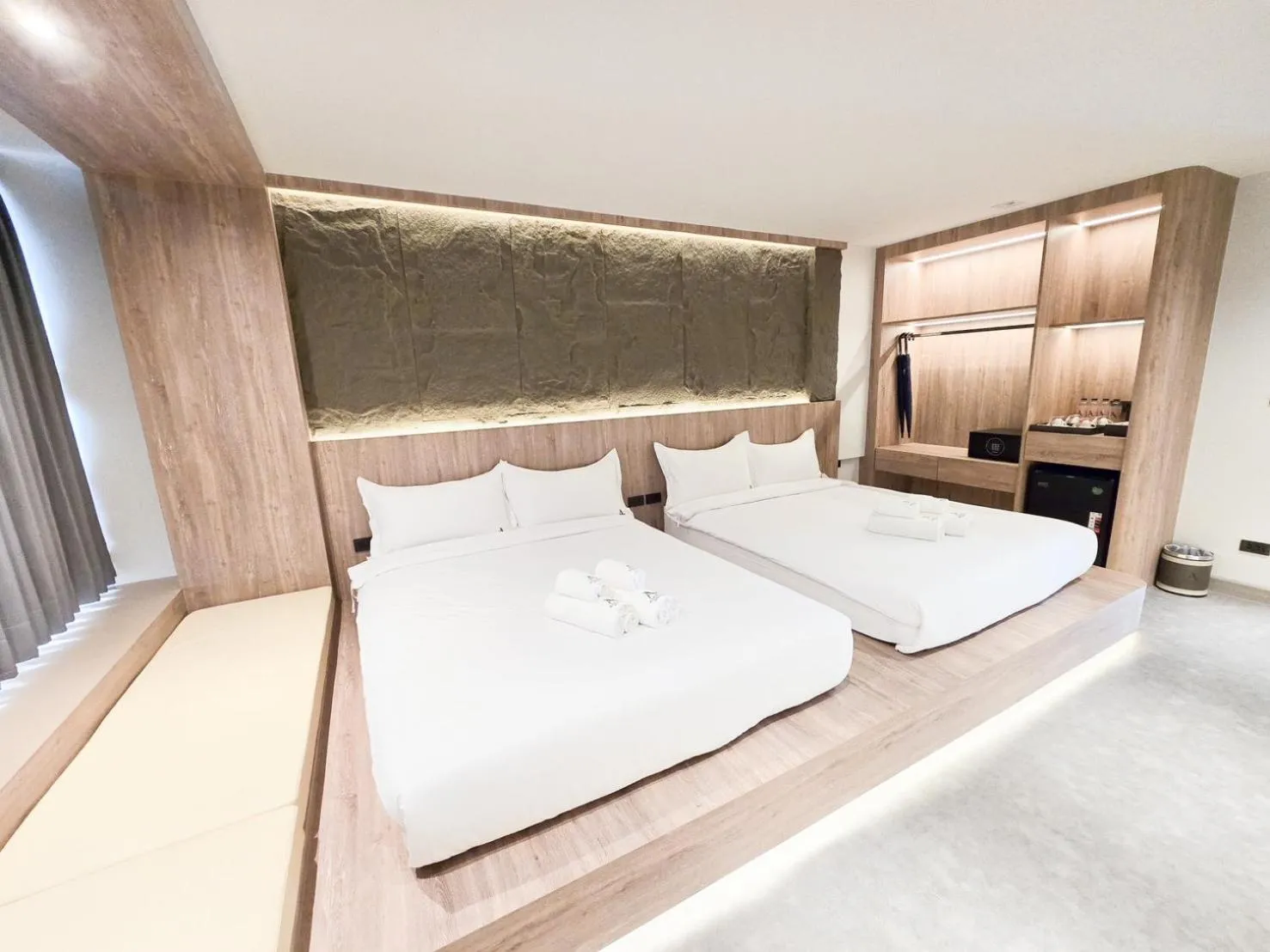 Bed in Ascella Bangkok Hotel