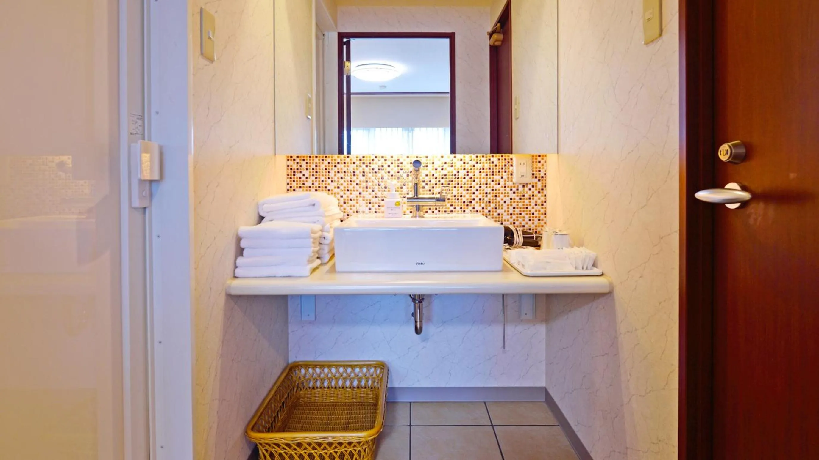 towels, Bed in Hotel GRANDSPA AVENUE