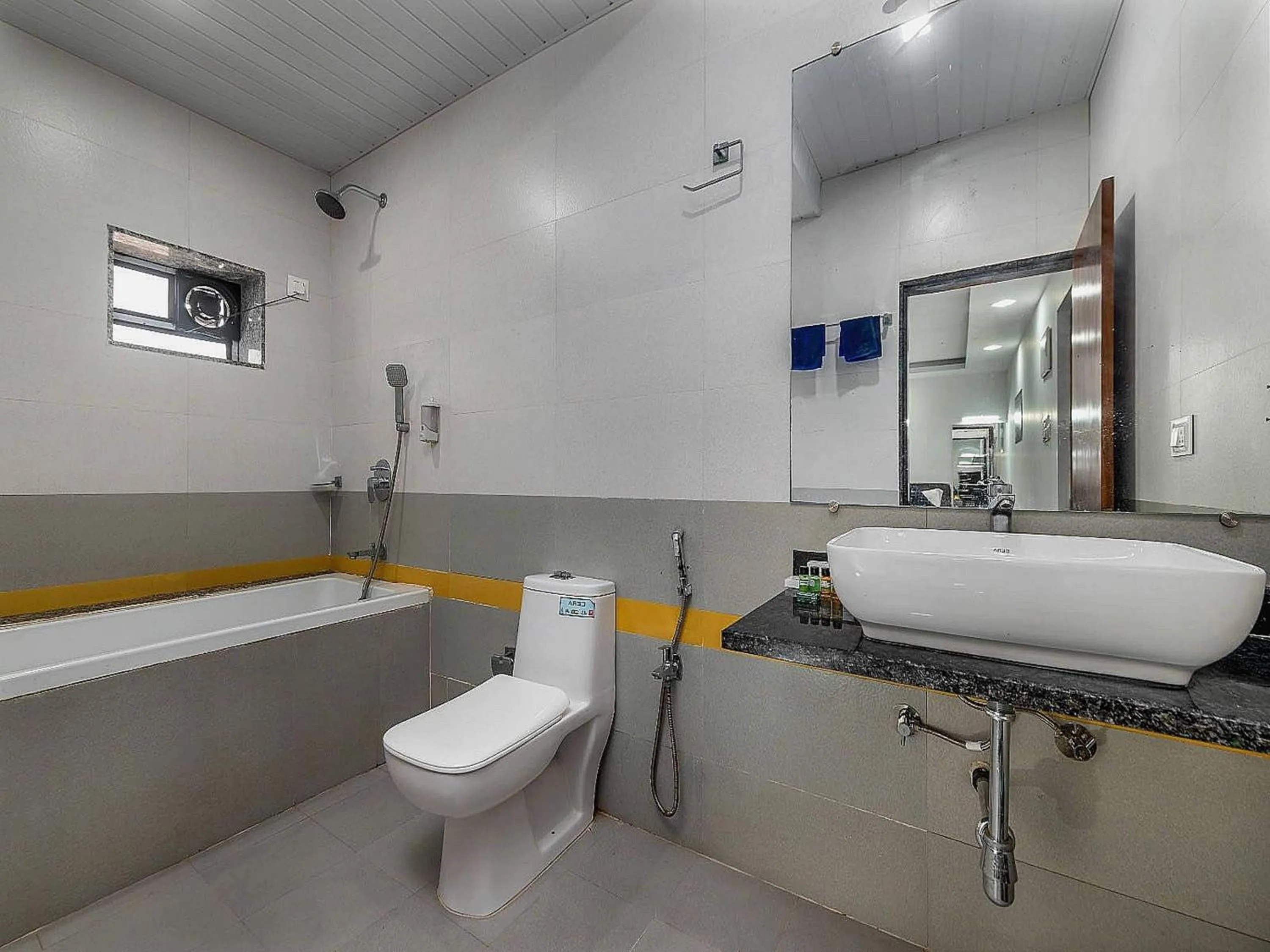 Bathroom in Collection O Ziva Resort Near Calangute Beach