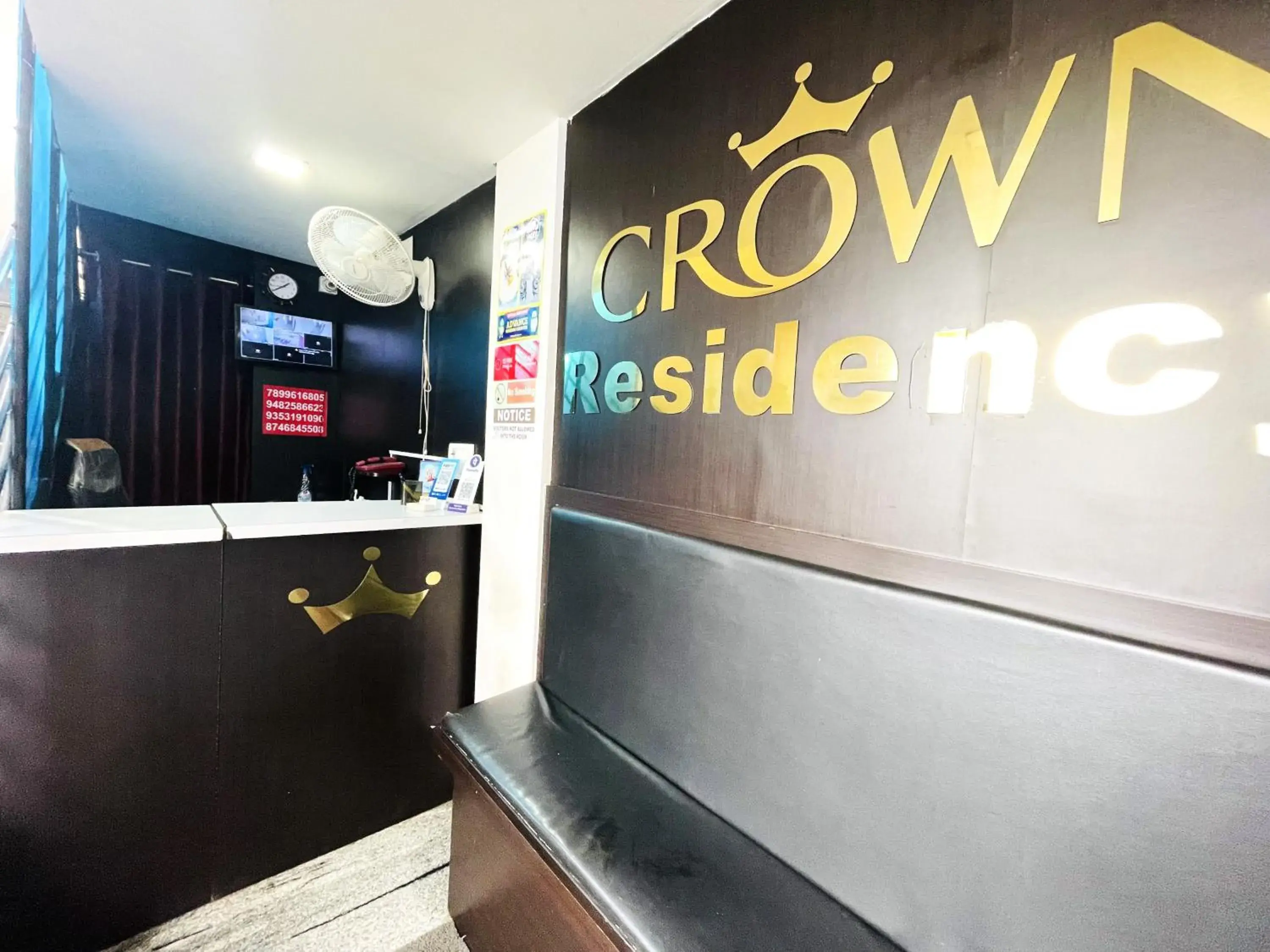 Lobby or reception in Crown Residency Lobby or reception in Crown Residency