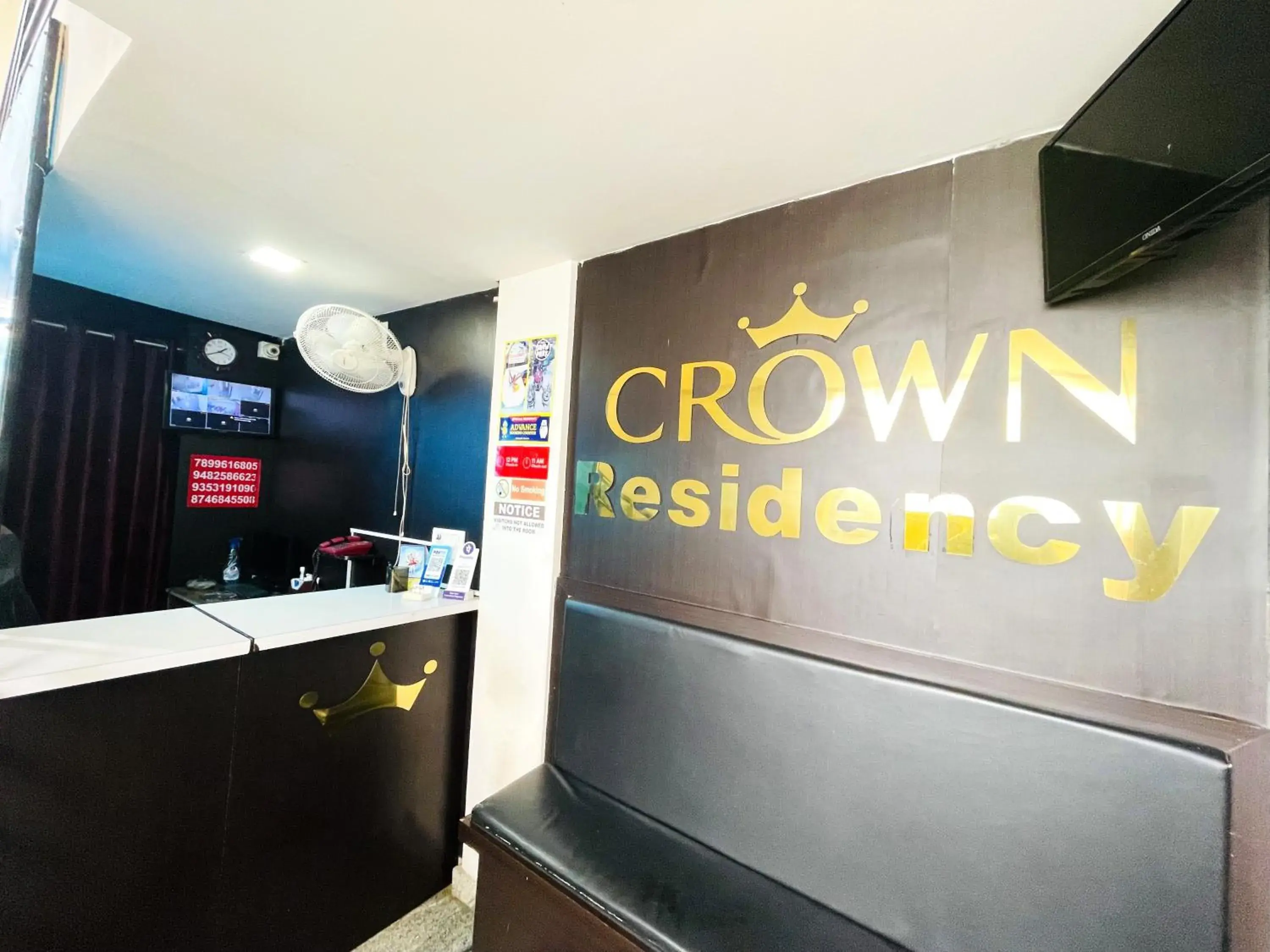 Lobby or reception in Crown Residency Lobby or reception in Crown Residency
