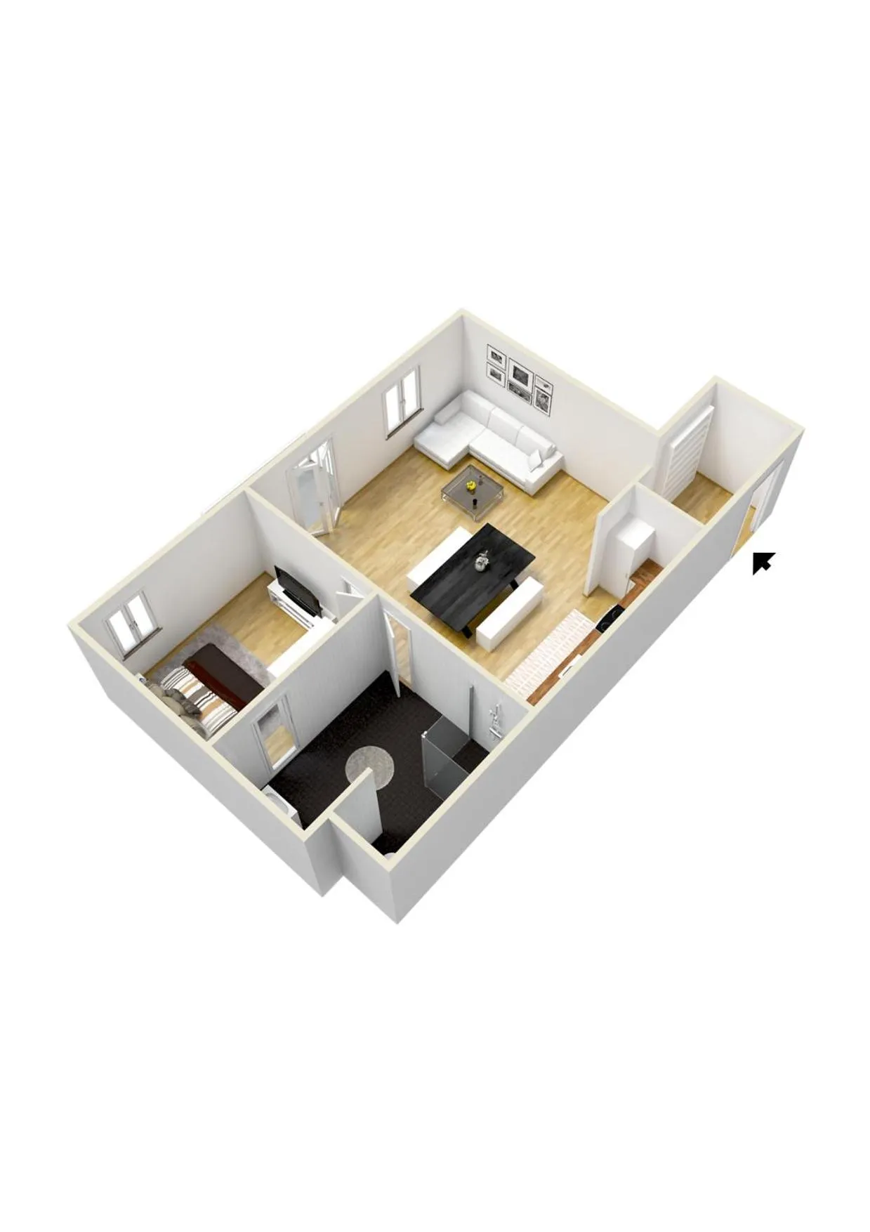Floor plan in Chalet am Breitenberg Appartement CB 11