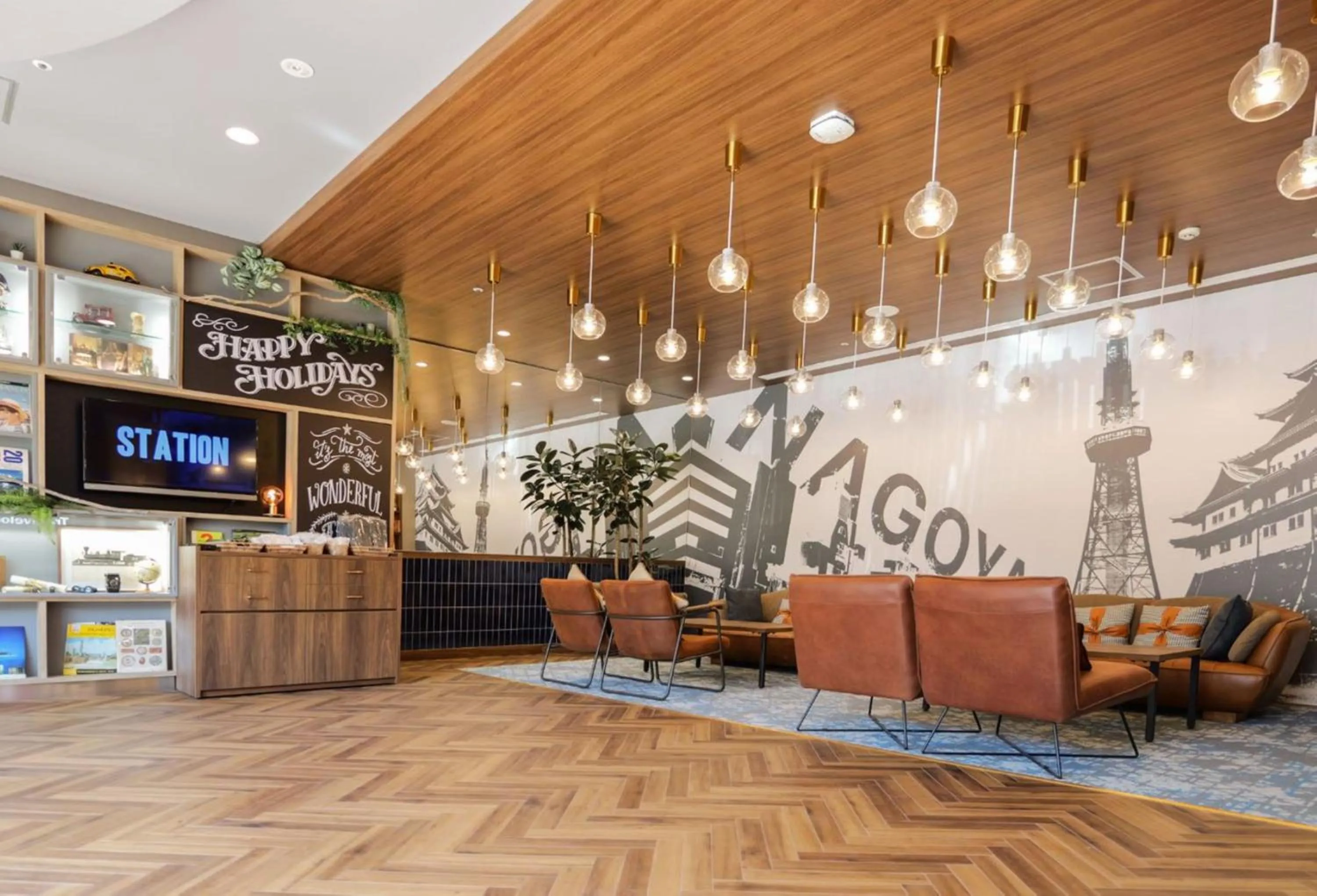 Seating area in Travelodge Nagoya Sakae