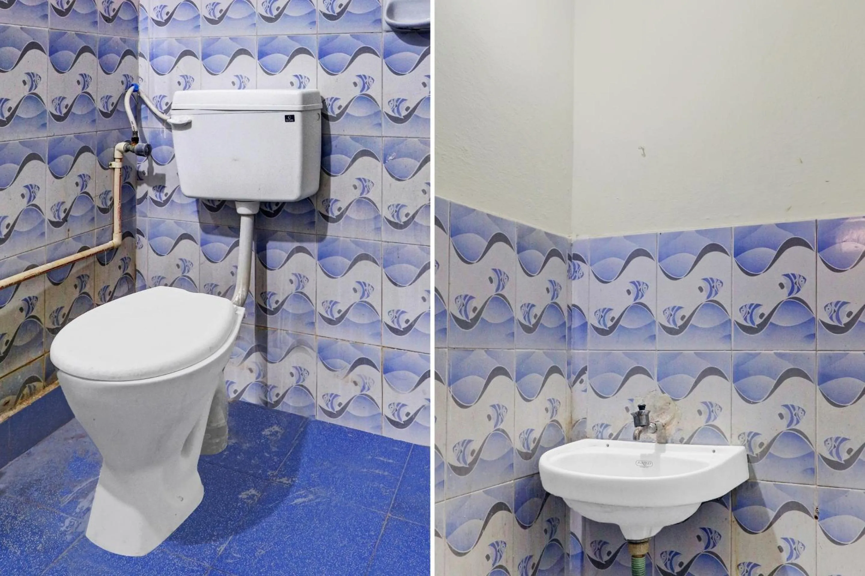 Bathroom in SPOT ON Sri Sai Lohith Lodge Near Secunderabad Railway Station