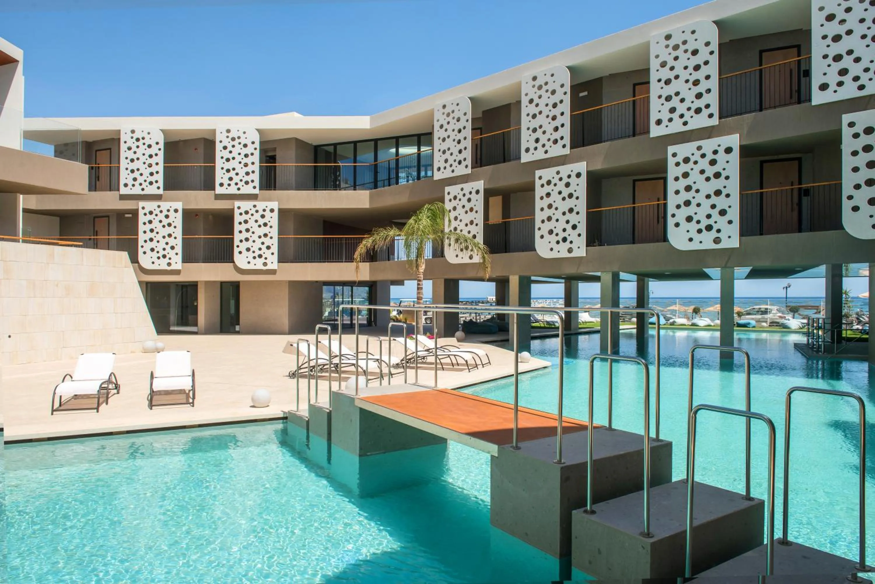 Pool view in Harmony Boutique Resort - Adults oriented