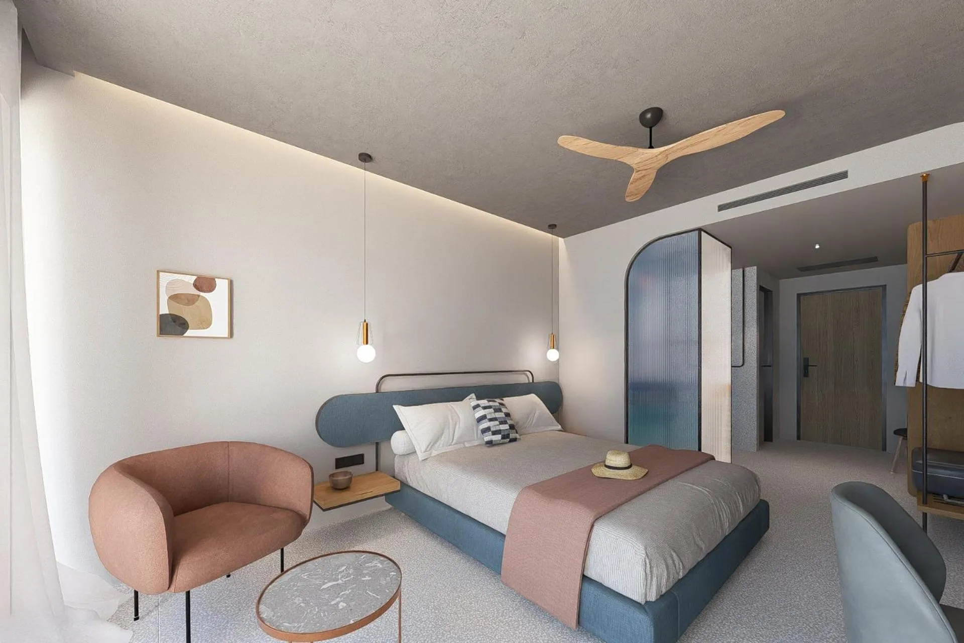 Bedroom, Bed in Harmony Boutique Resort - Adults oriented