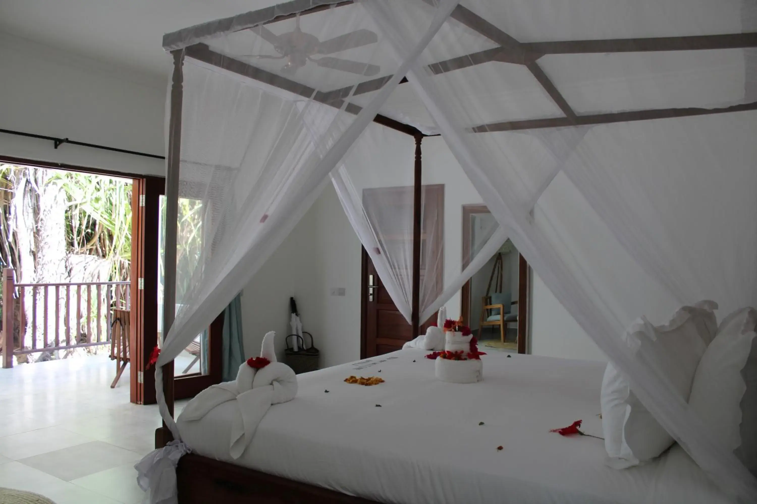 Bed in Kivuli Beach Resort Paje Bed in Kivuli Beach Resort Paje