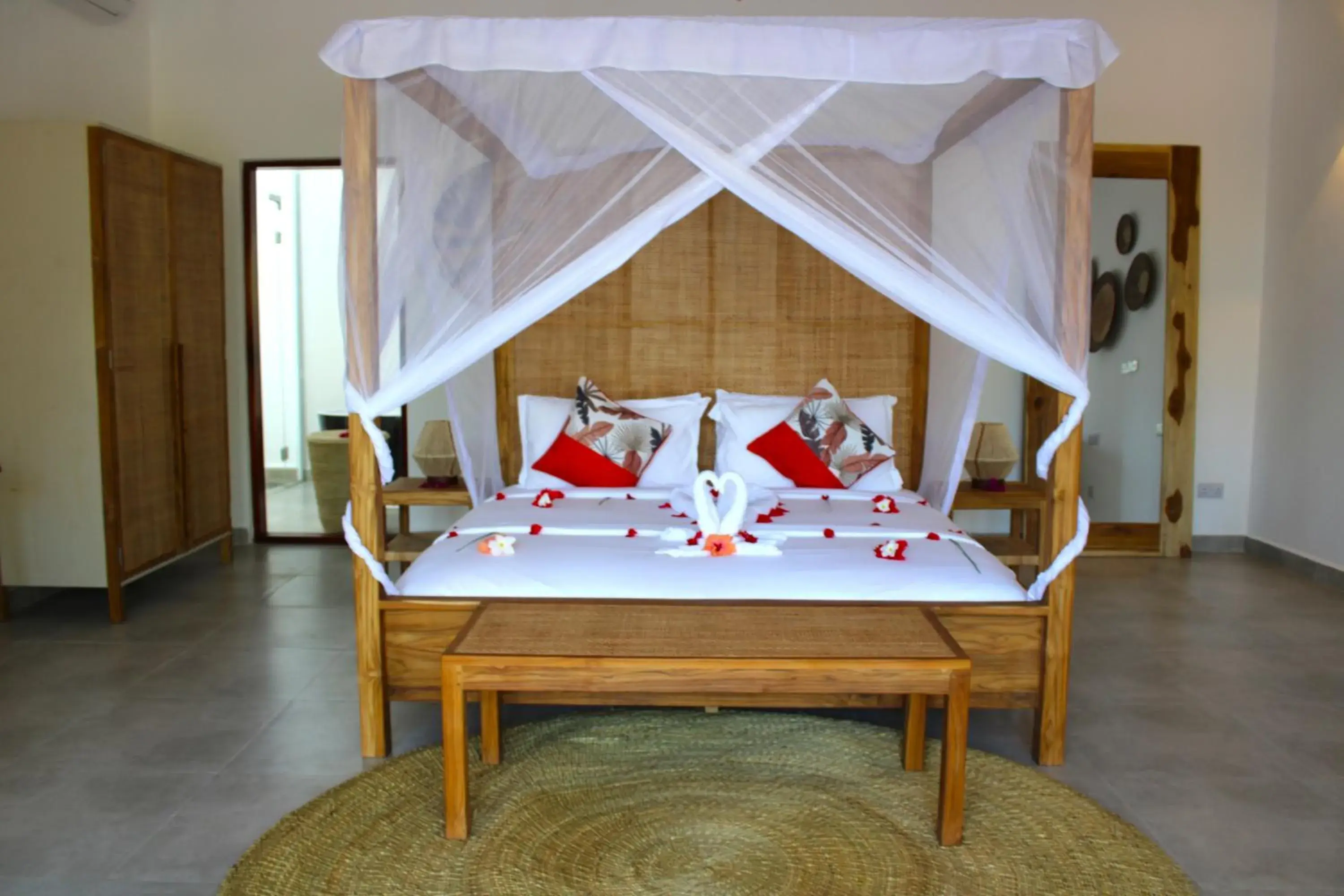 Bed in Kivuli Beach Resort Paje Bed in Kivuli Beach Resort Paje