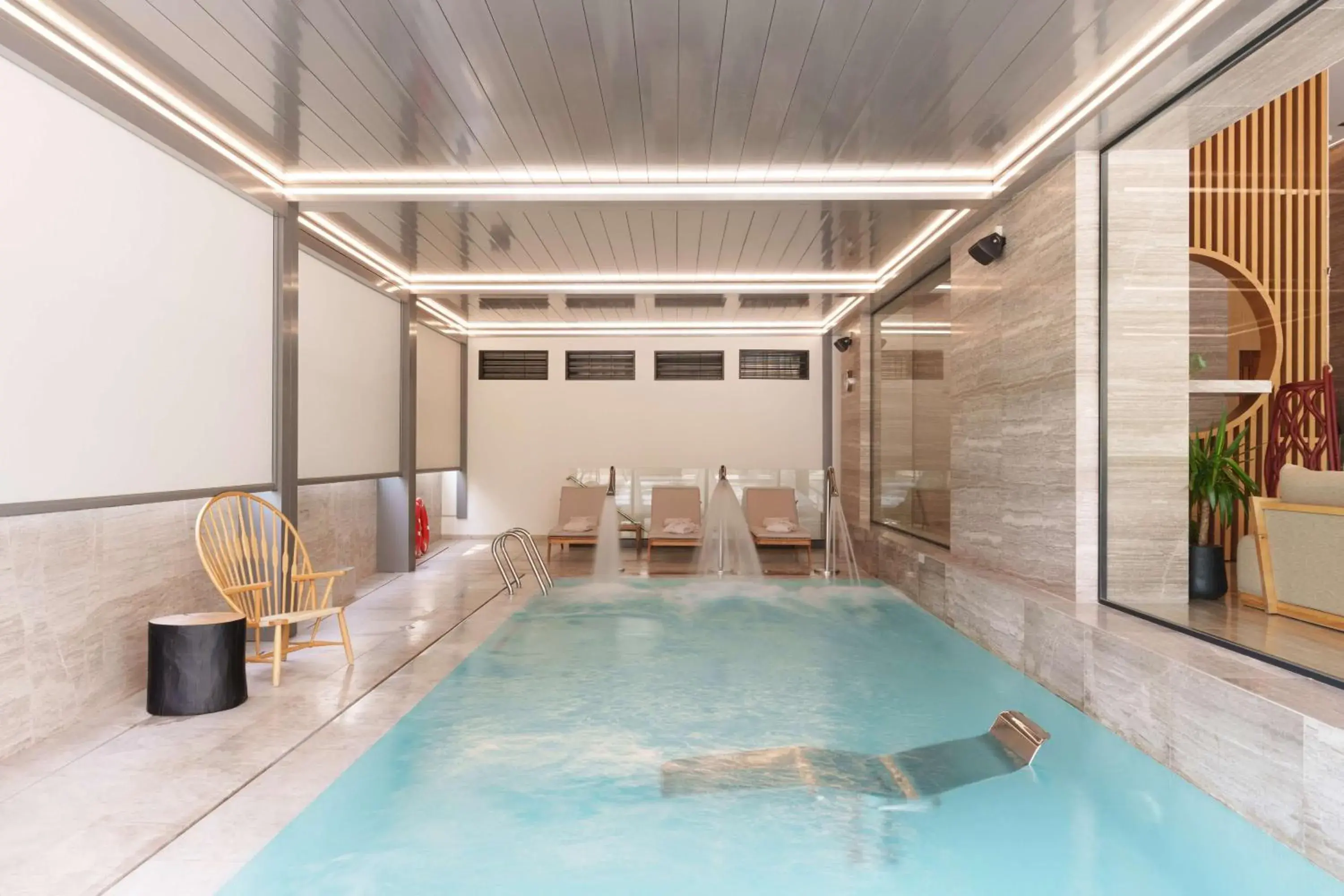 Pool view in Dusit Suites Hotel Athens Pool view in Dusit Suites Hotel Athens