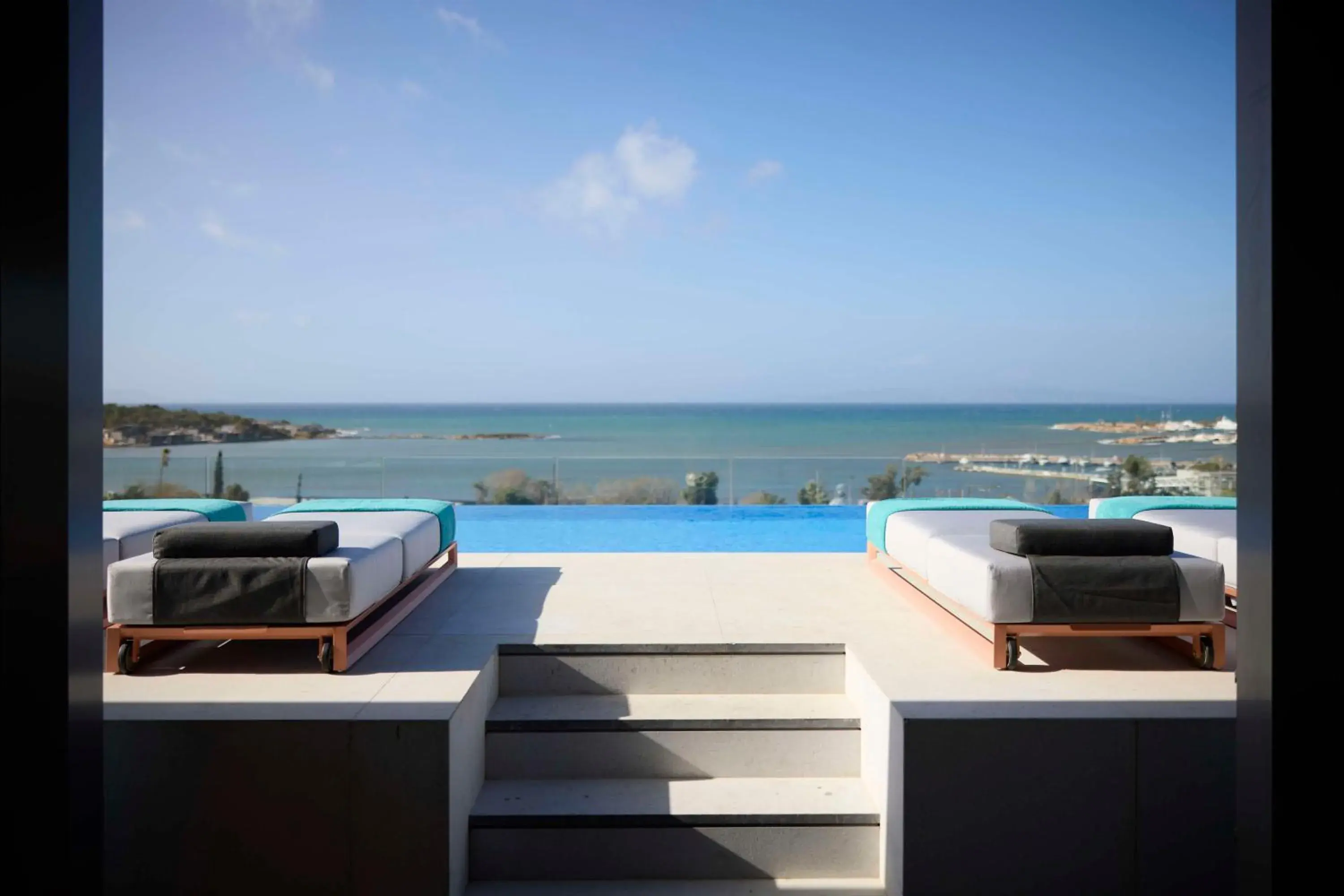 Pool view in Dusit Suites Hotel Athens Pool view in Dusit Suites Hotel Athens