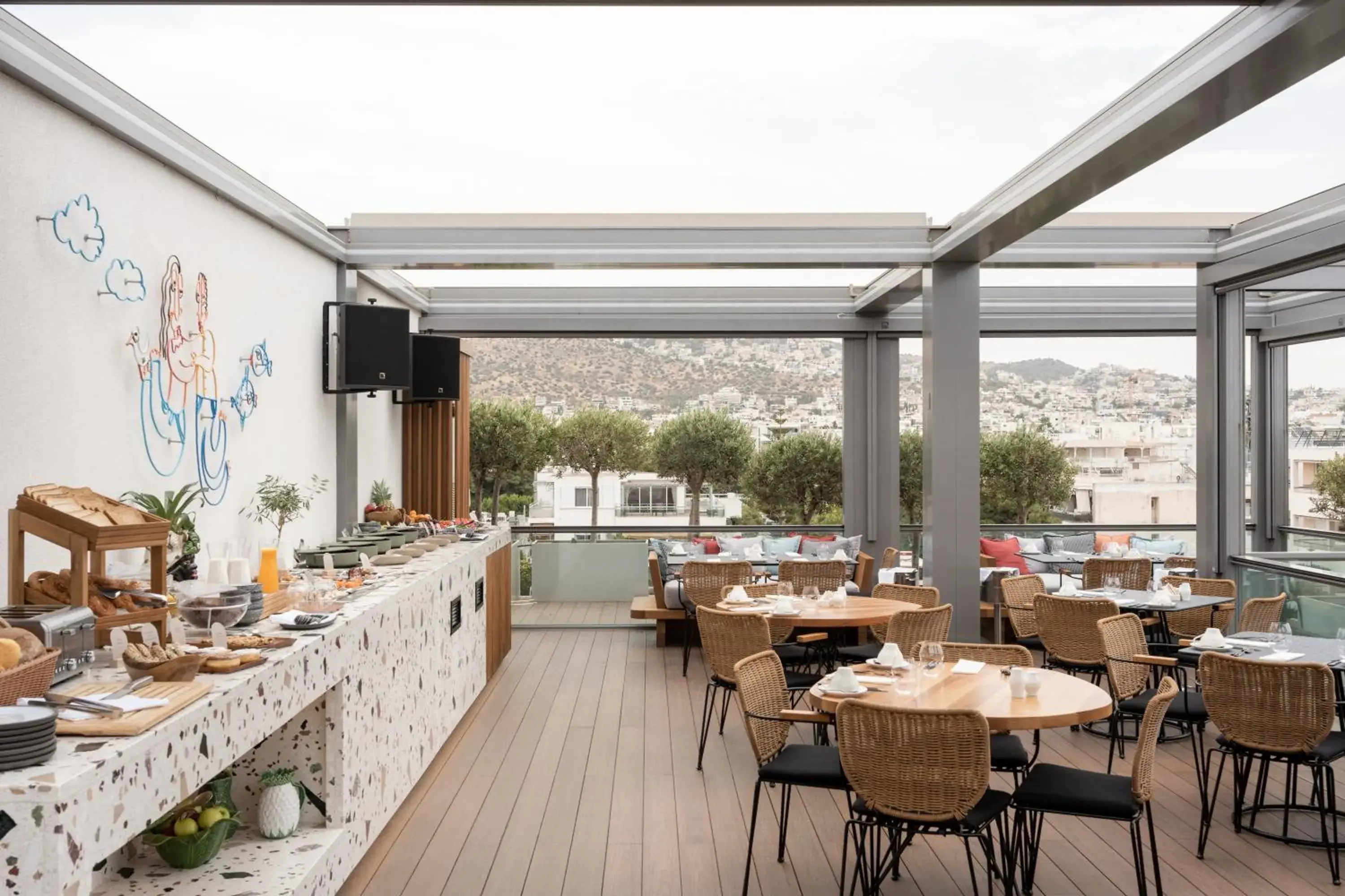 Restaurant/places to eat in Dusit Suites Hotel Athens Restaurant/places to eat in Dusit Suites Hotel Athens