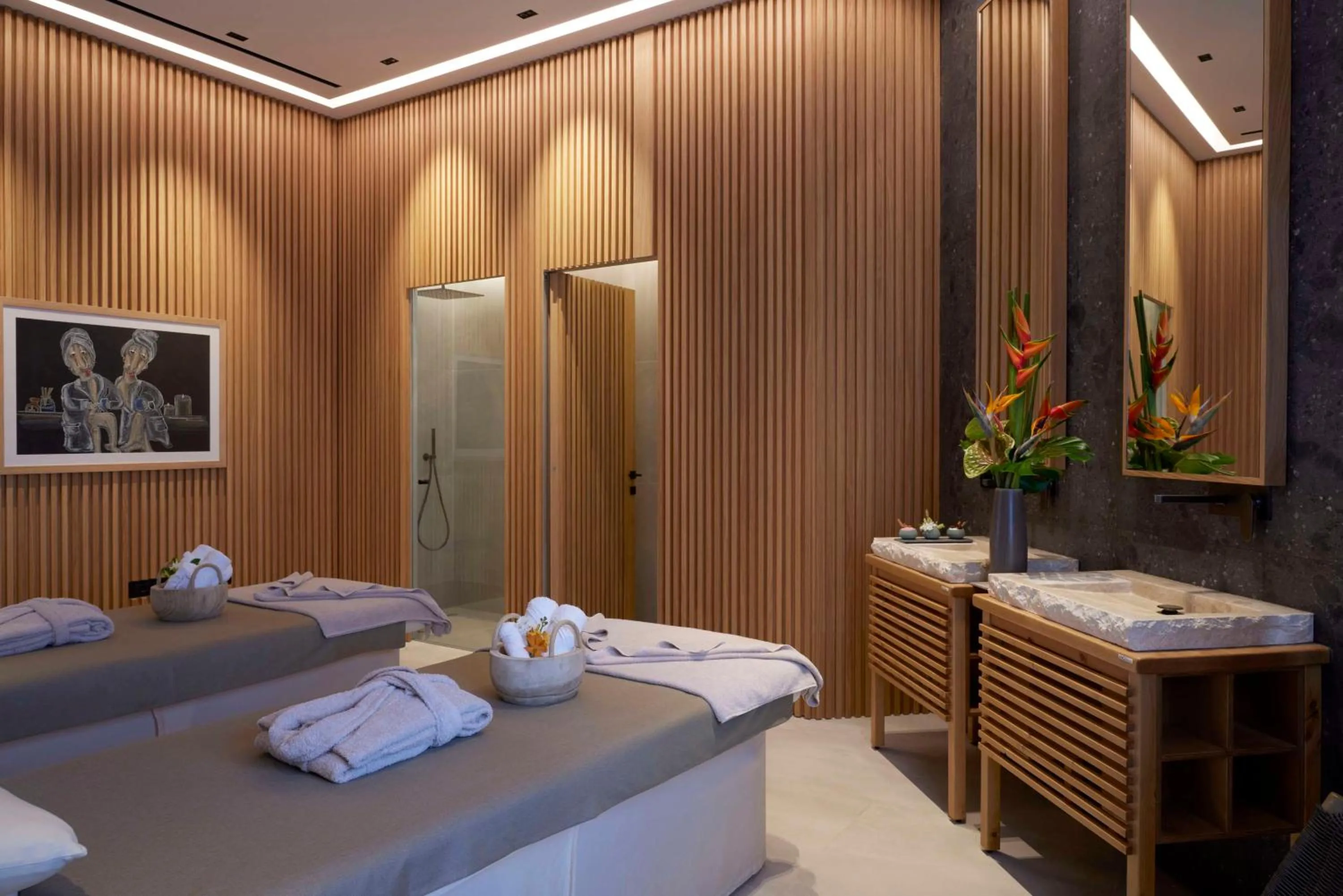 Spa and wellness centre/facilities, Bed in Dusit Suites Hotel Athens