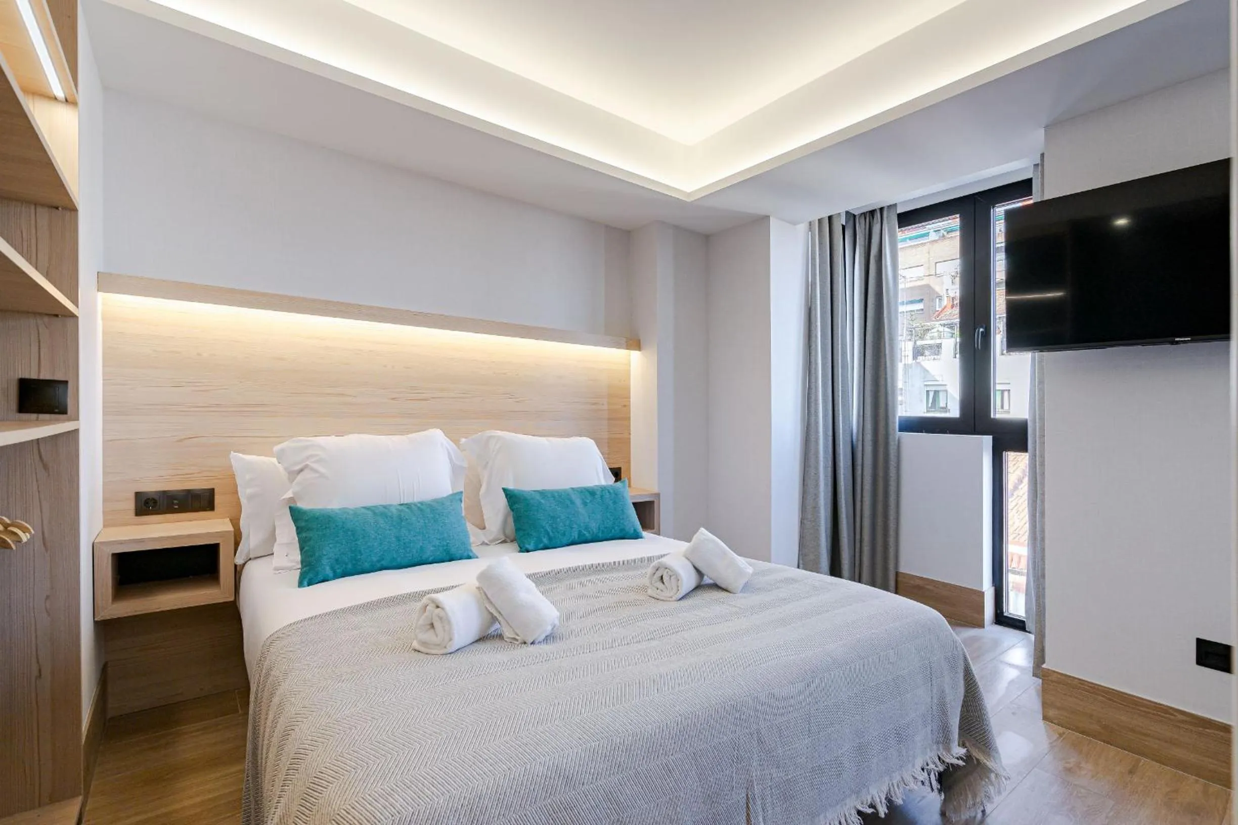 Bed in Feelathome Ventas Suites
