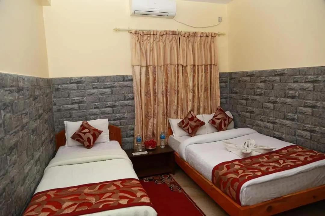 Bed in Hotel Center Inn Lake