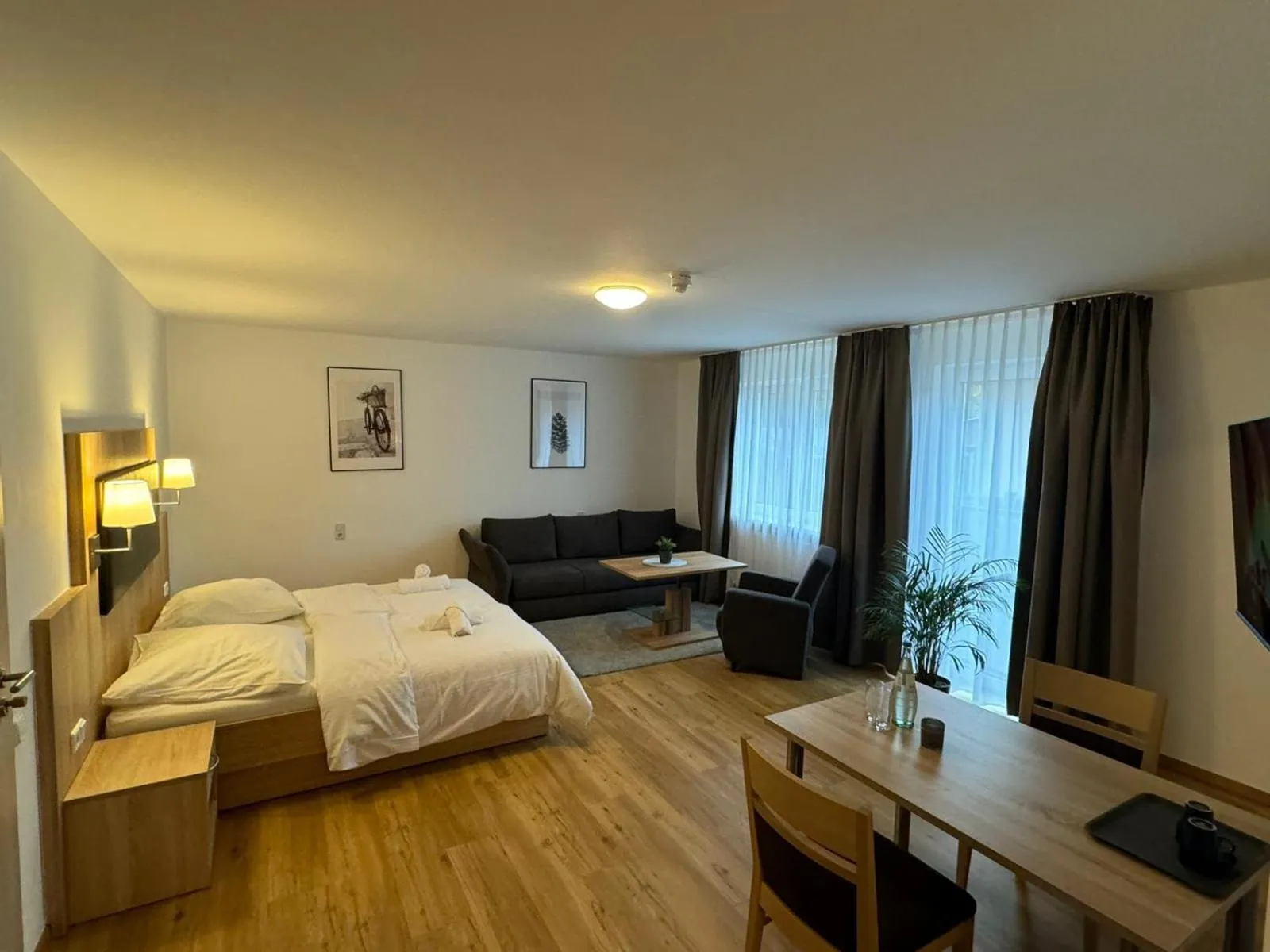 Bedroom, Bed in Motel Zur Dachsbaude