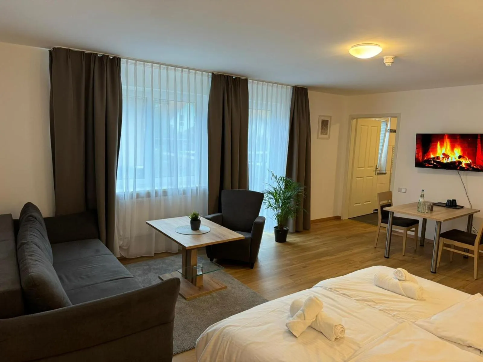 Bedroom, Bed in Motel Zur Dachsbaude