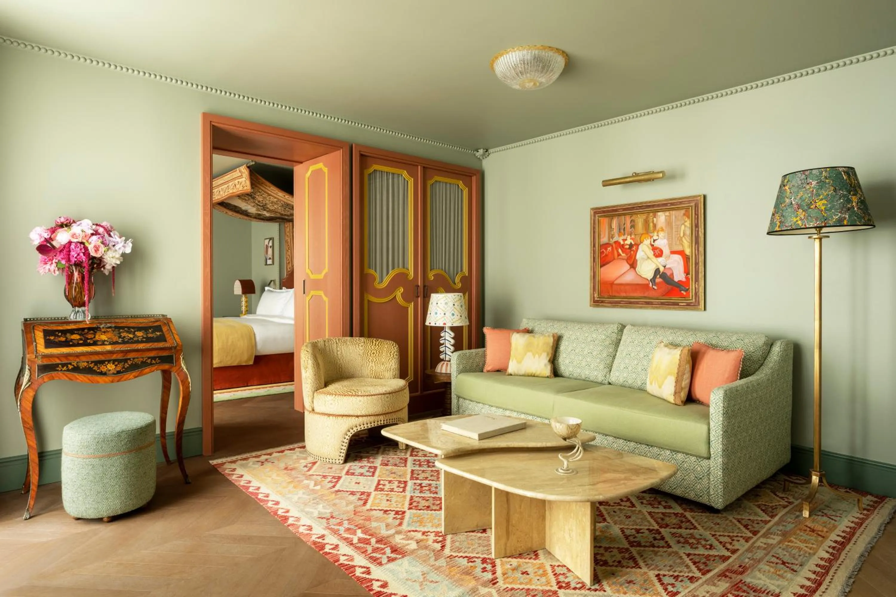 Living room in Le Grand Mazarin