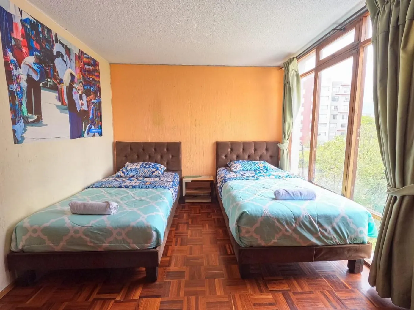 Bed in Blue house La Floresta