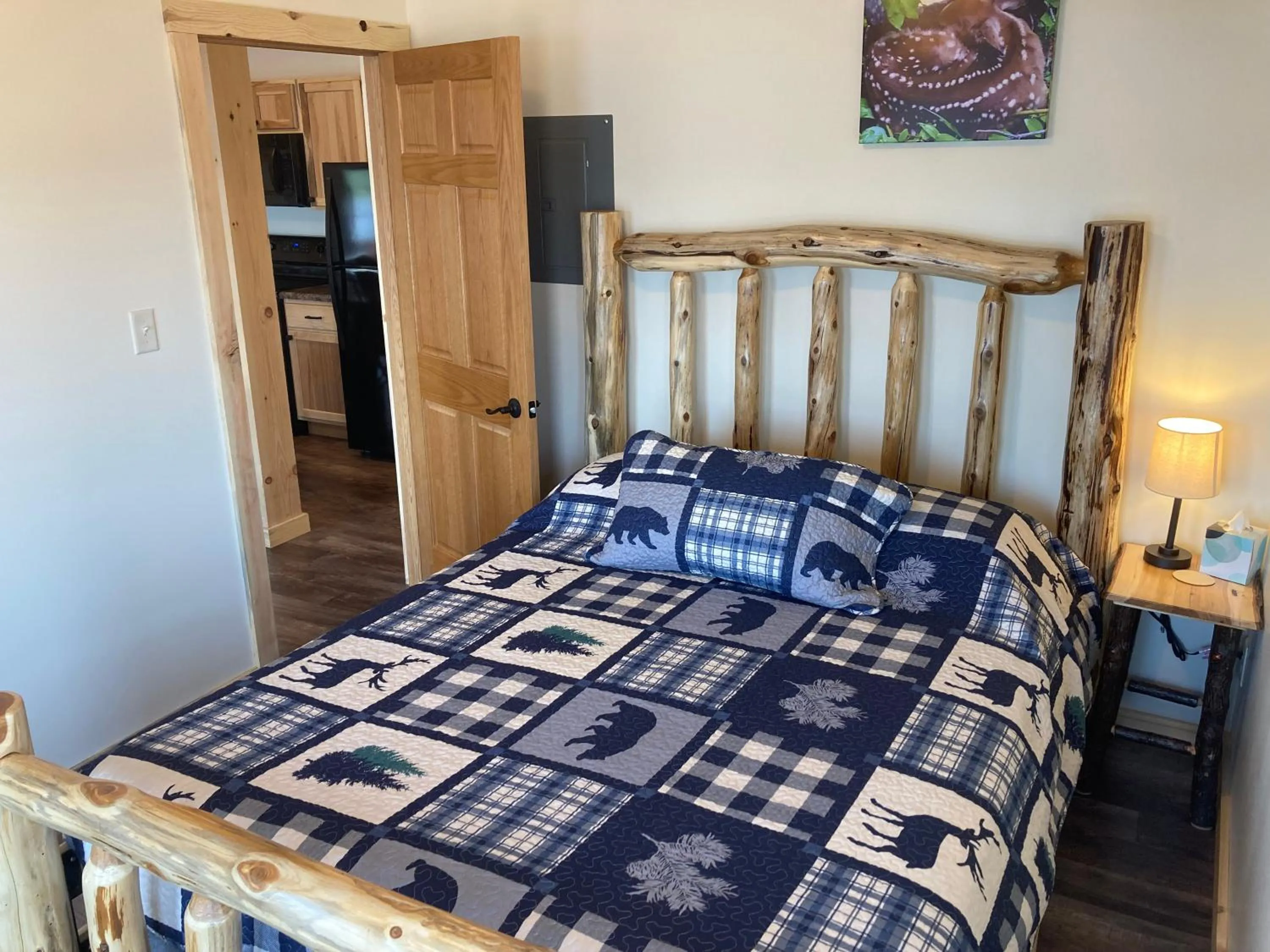 Bed in Keweenaw Waters Resort