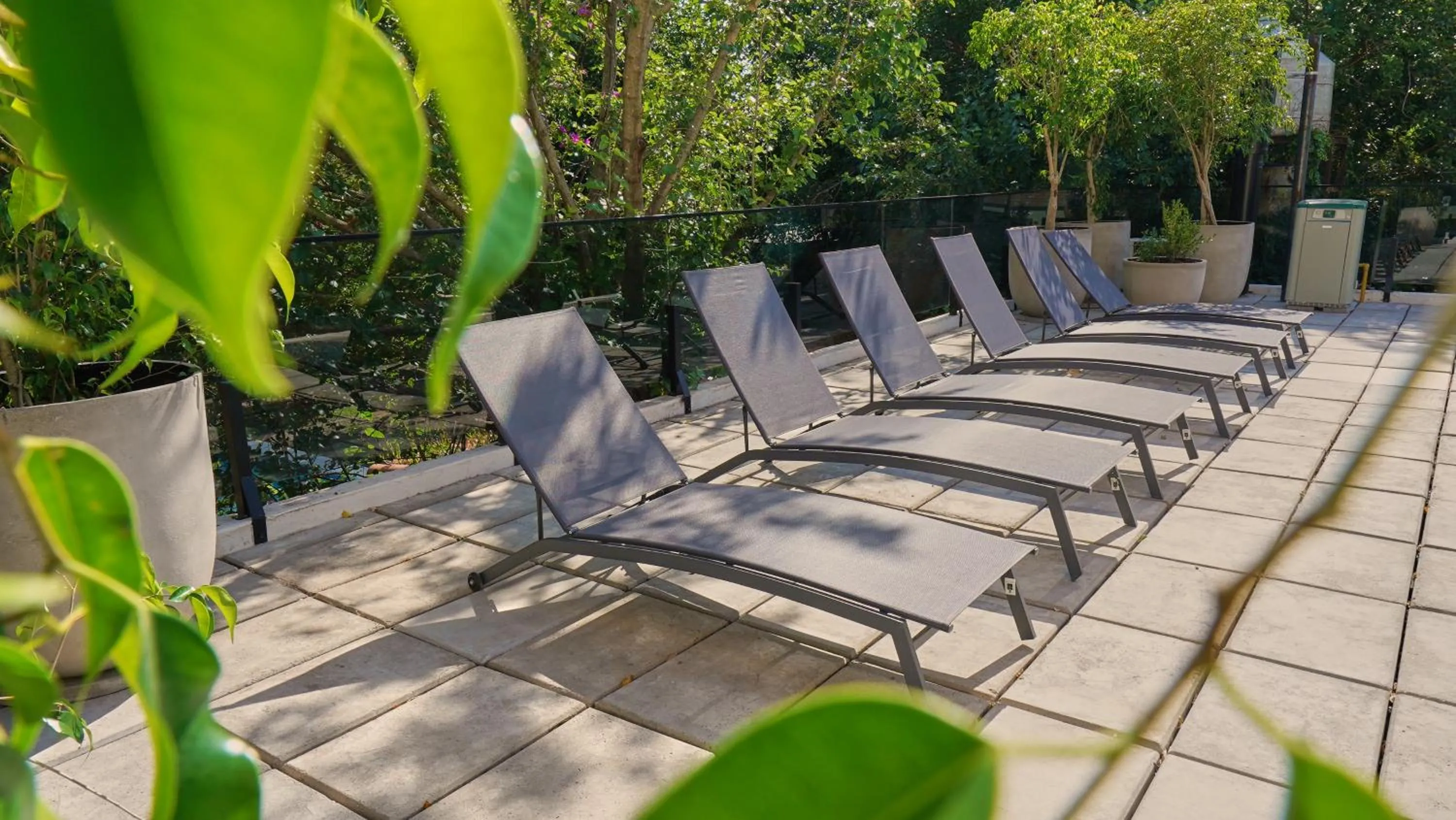 Garden view in Ferrol Apart Hotel