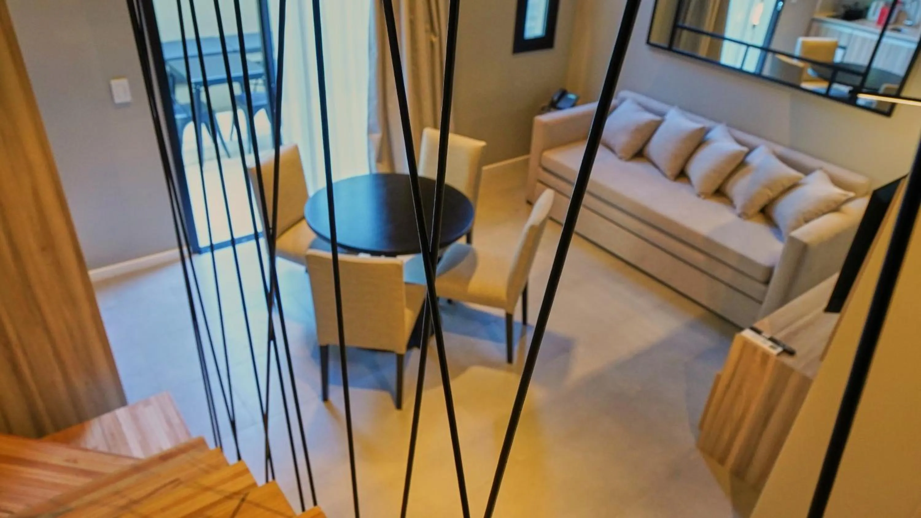 Living room, Bed in Ferrol Apart Hotel