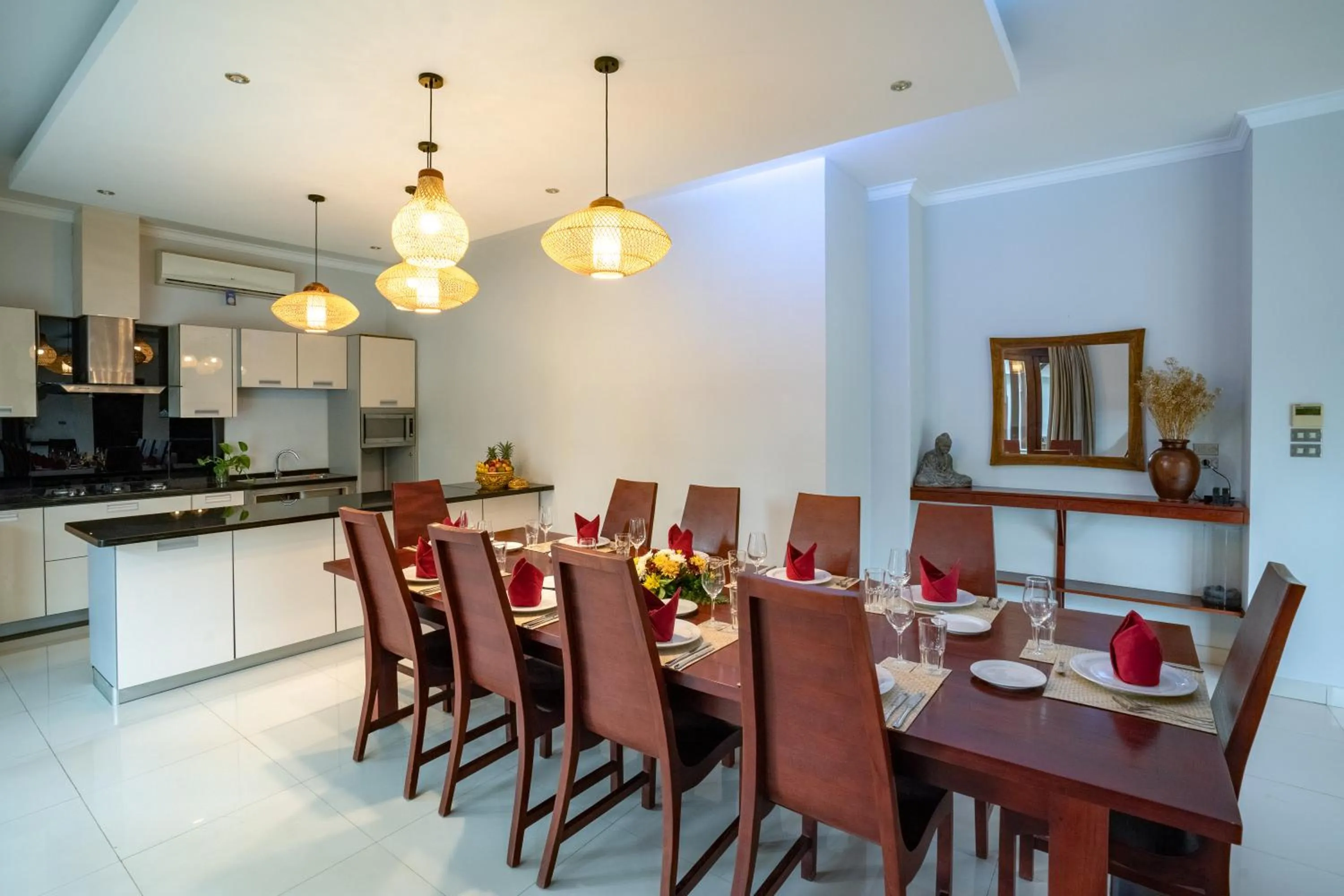 Dining area in Echo Suji Villa