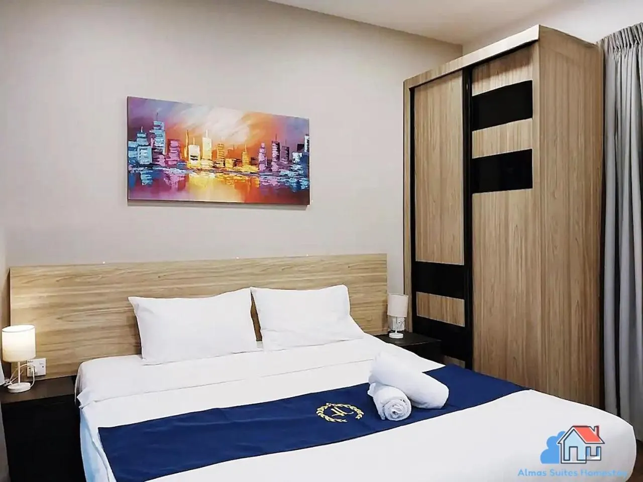 Bedroom, Bed in Almas Suites @ Puteri Harbour