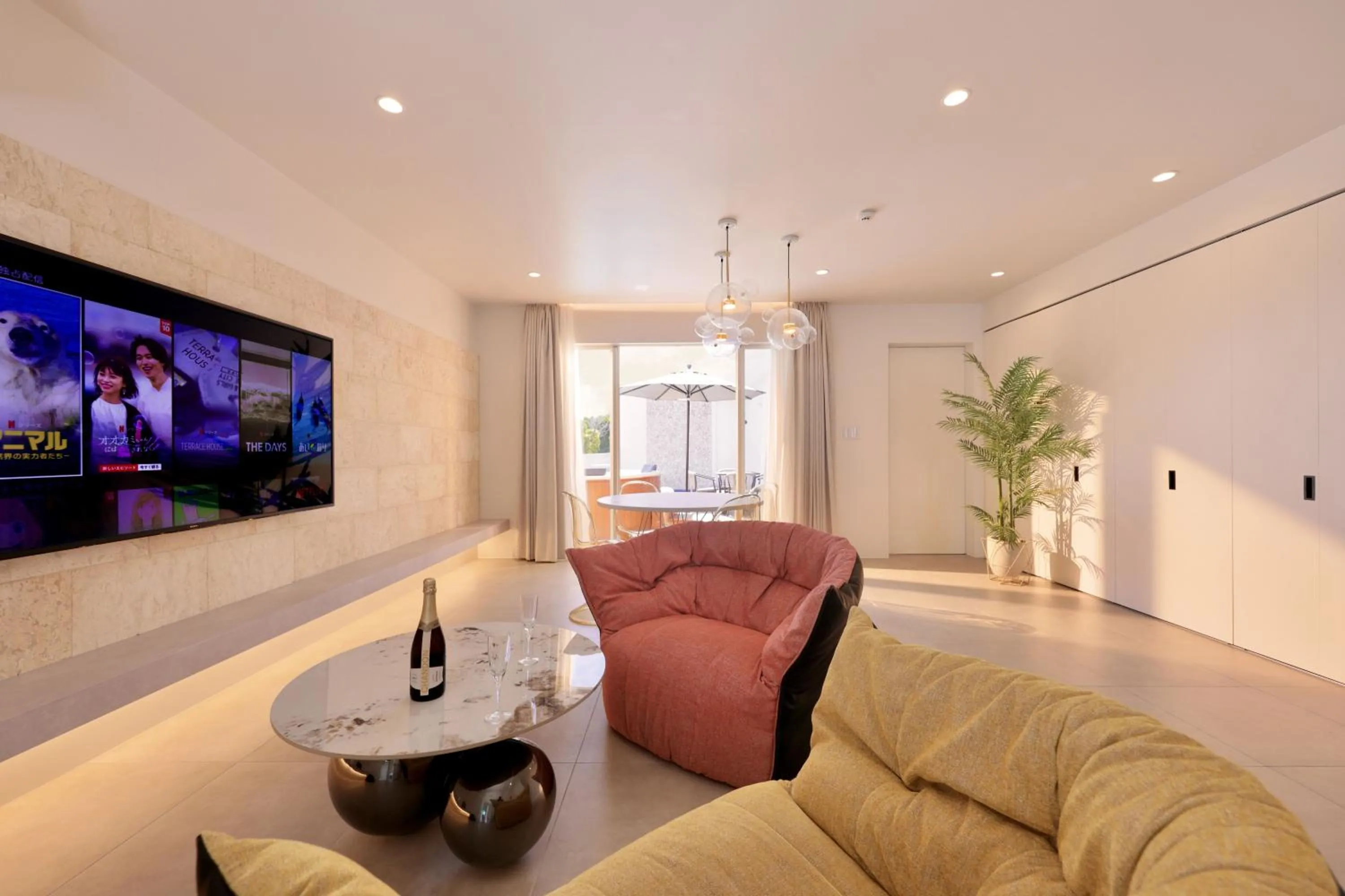 Living room in Crystal Villa Bayside