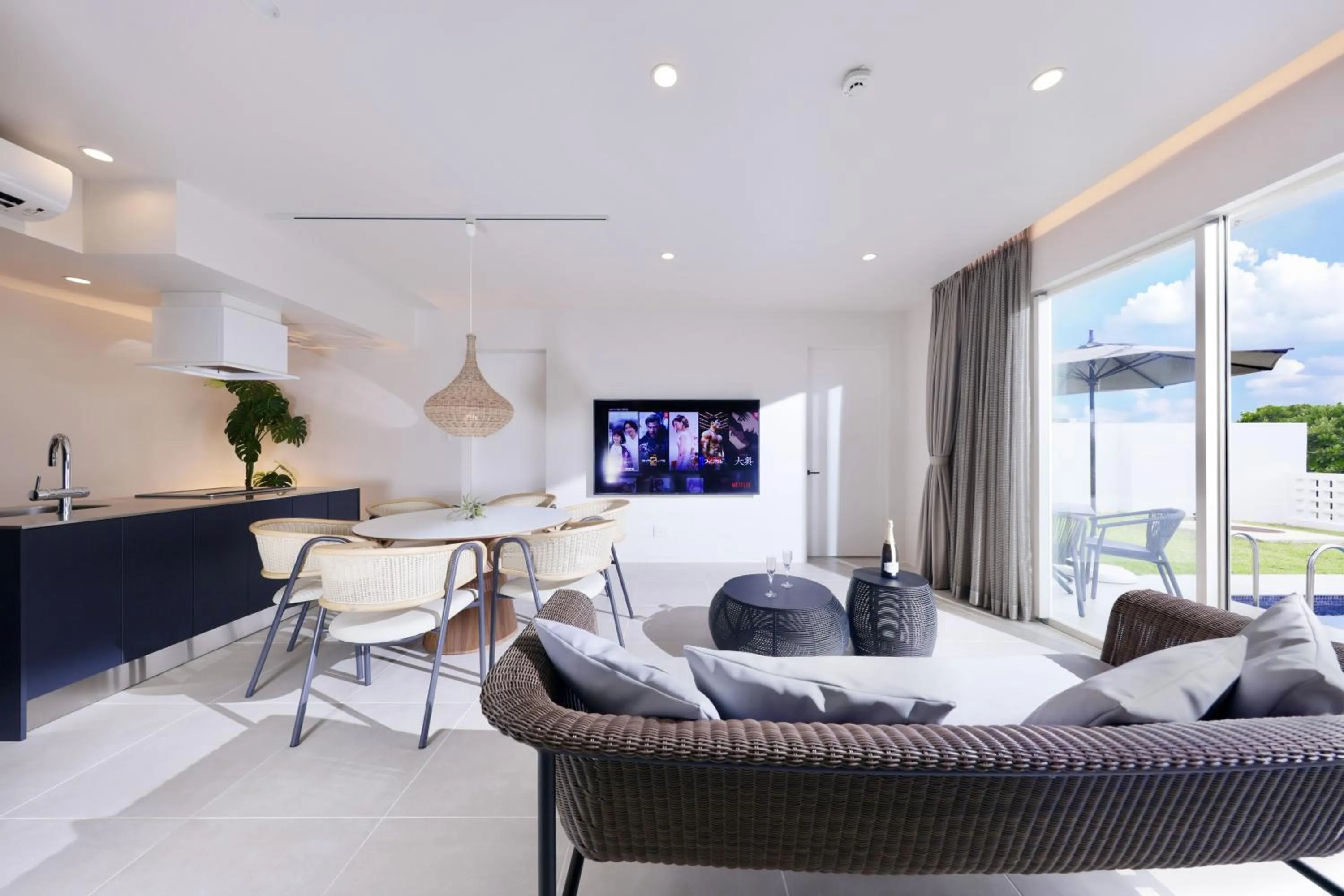Living room in Crystal Villa Bayside