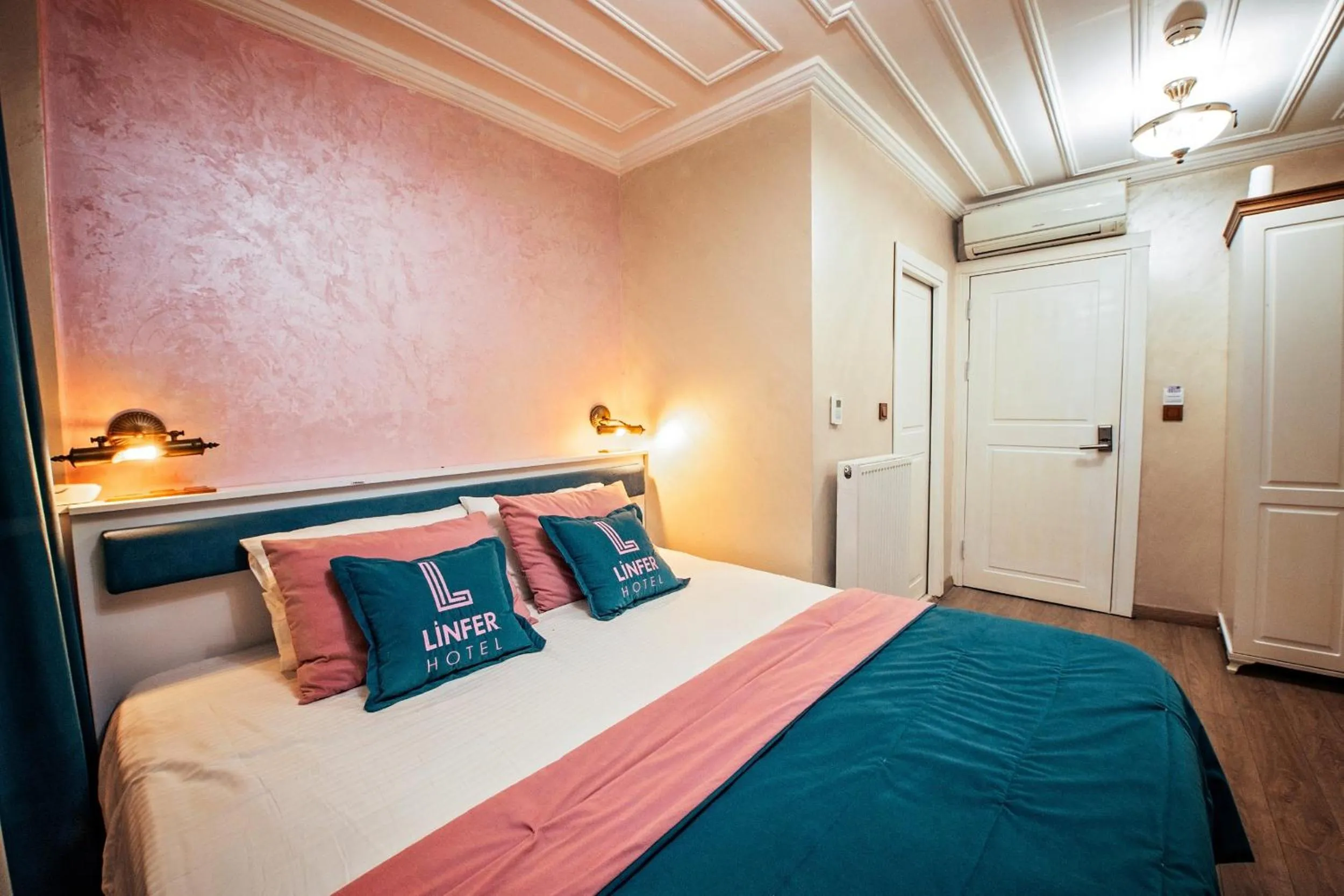 Bed in Linfer Hotel Taksim