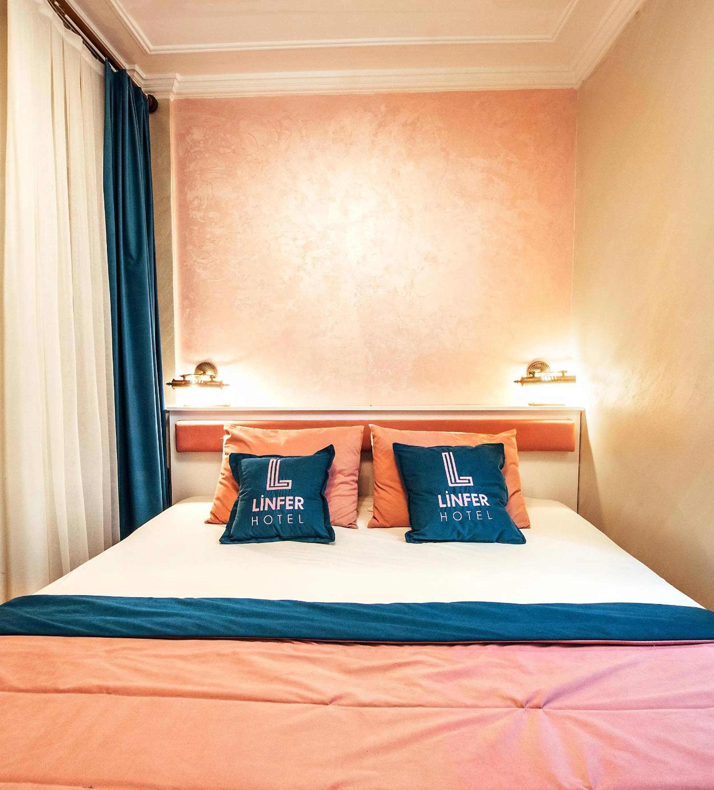 Bed in Linfer Hotel Taksim