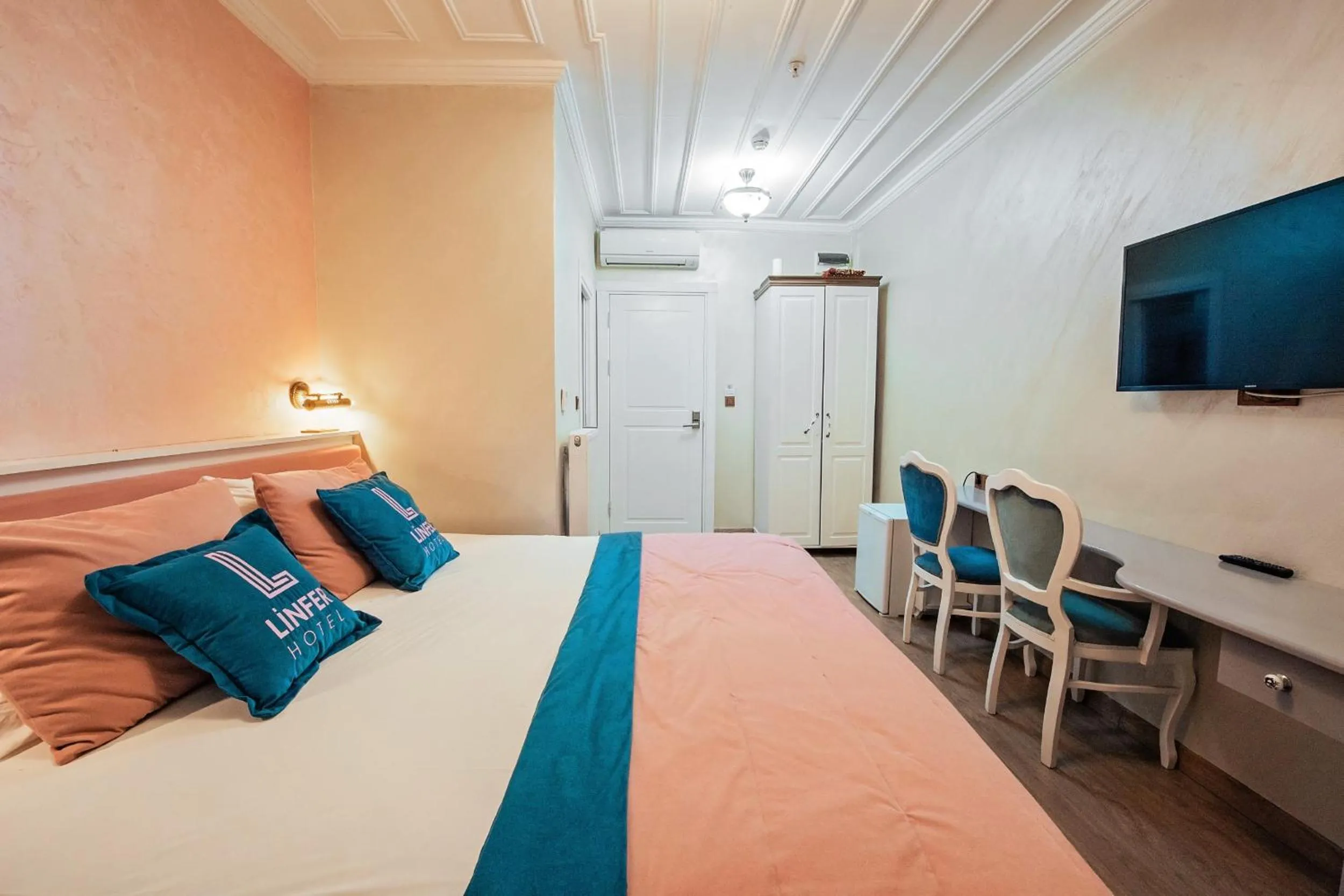 Bed in Linfer Hotel Taksim