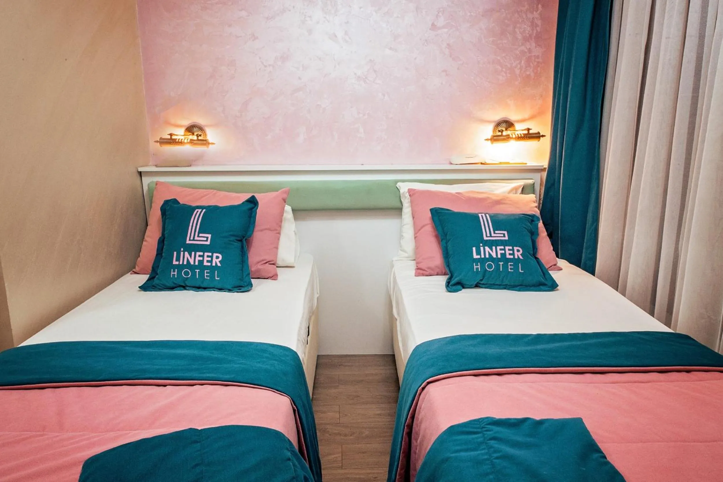 Bed in Linfer Hotel Taksim
