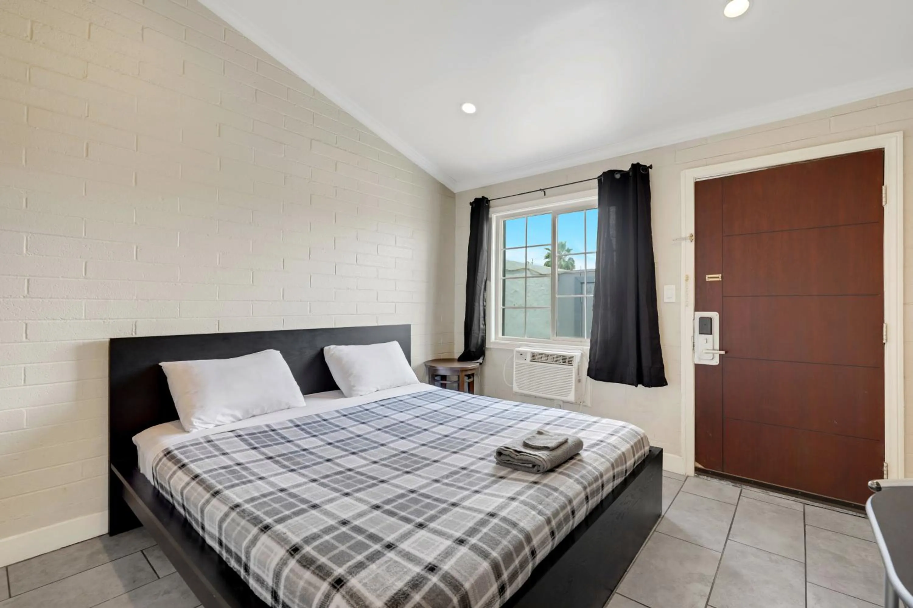 Bed in Desert Moon Motel