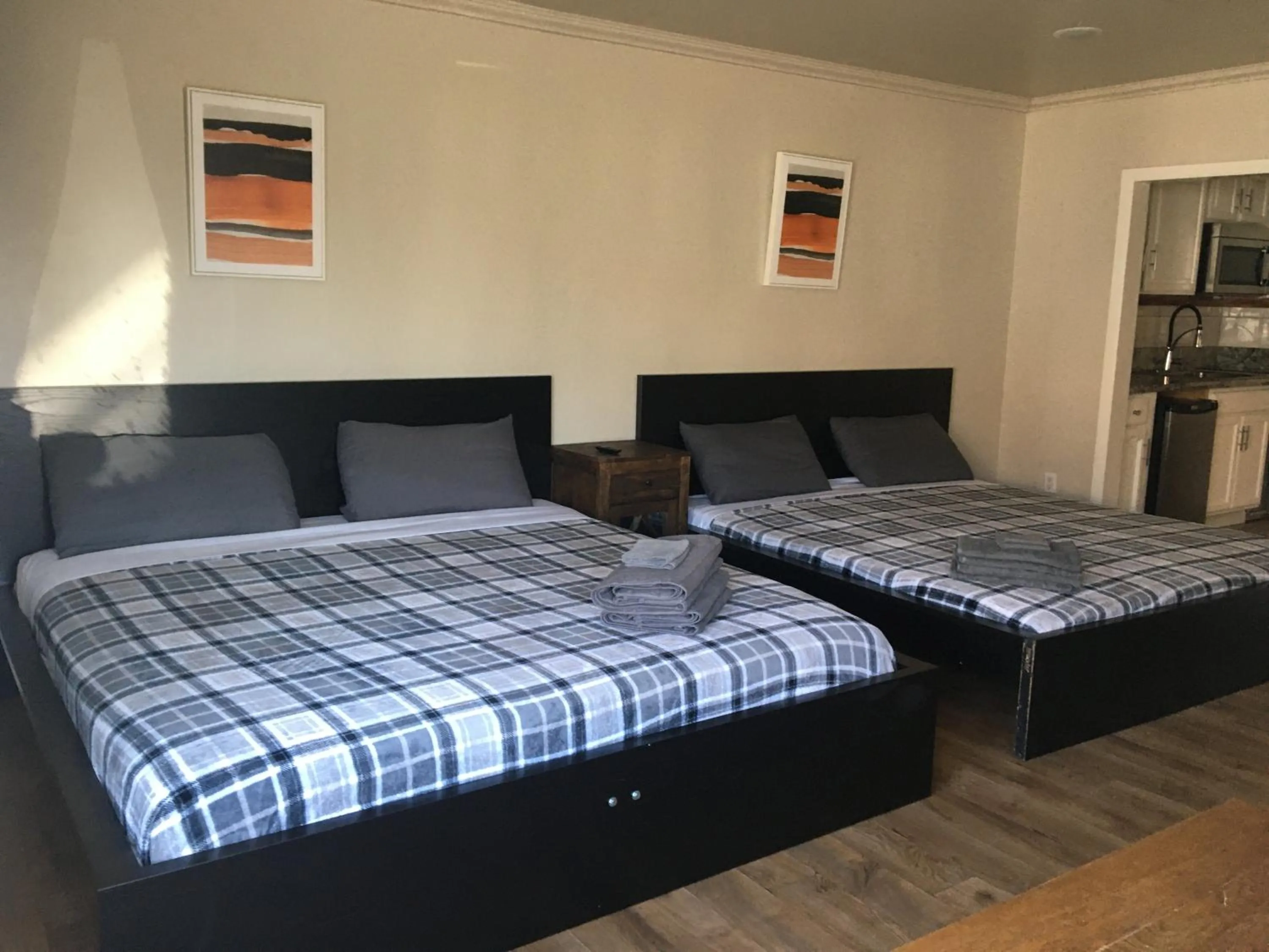 Bed in Desert Moon Motel