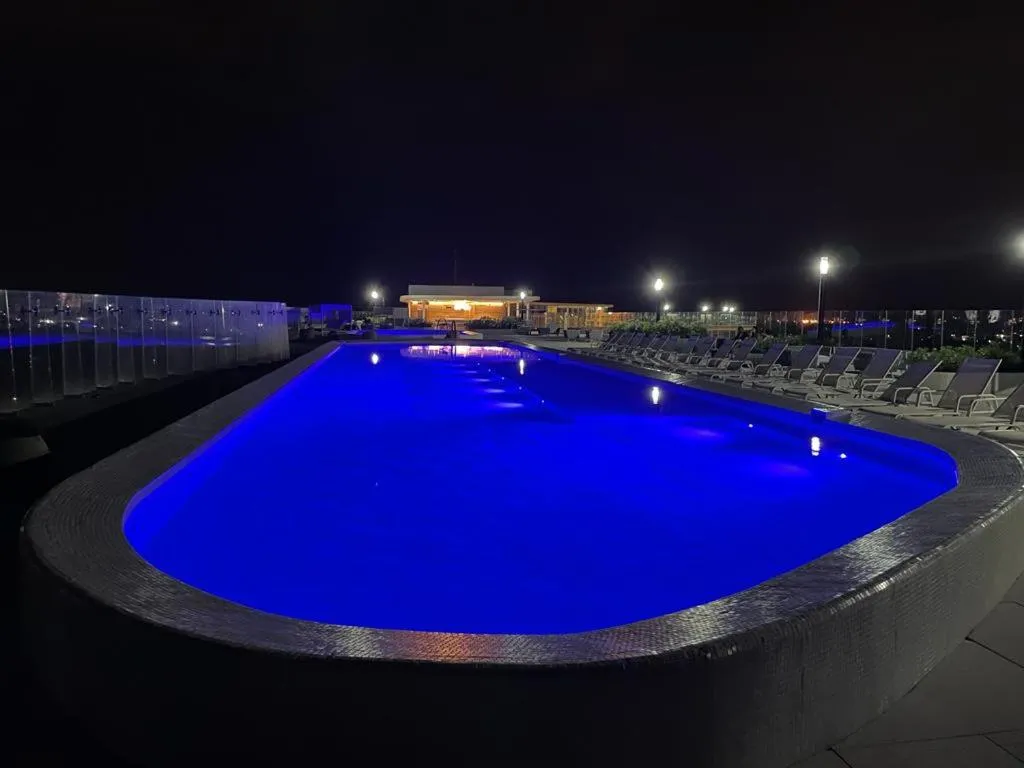 Pool view in Maritima Front Beach Apartment