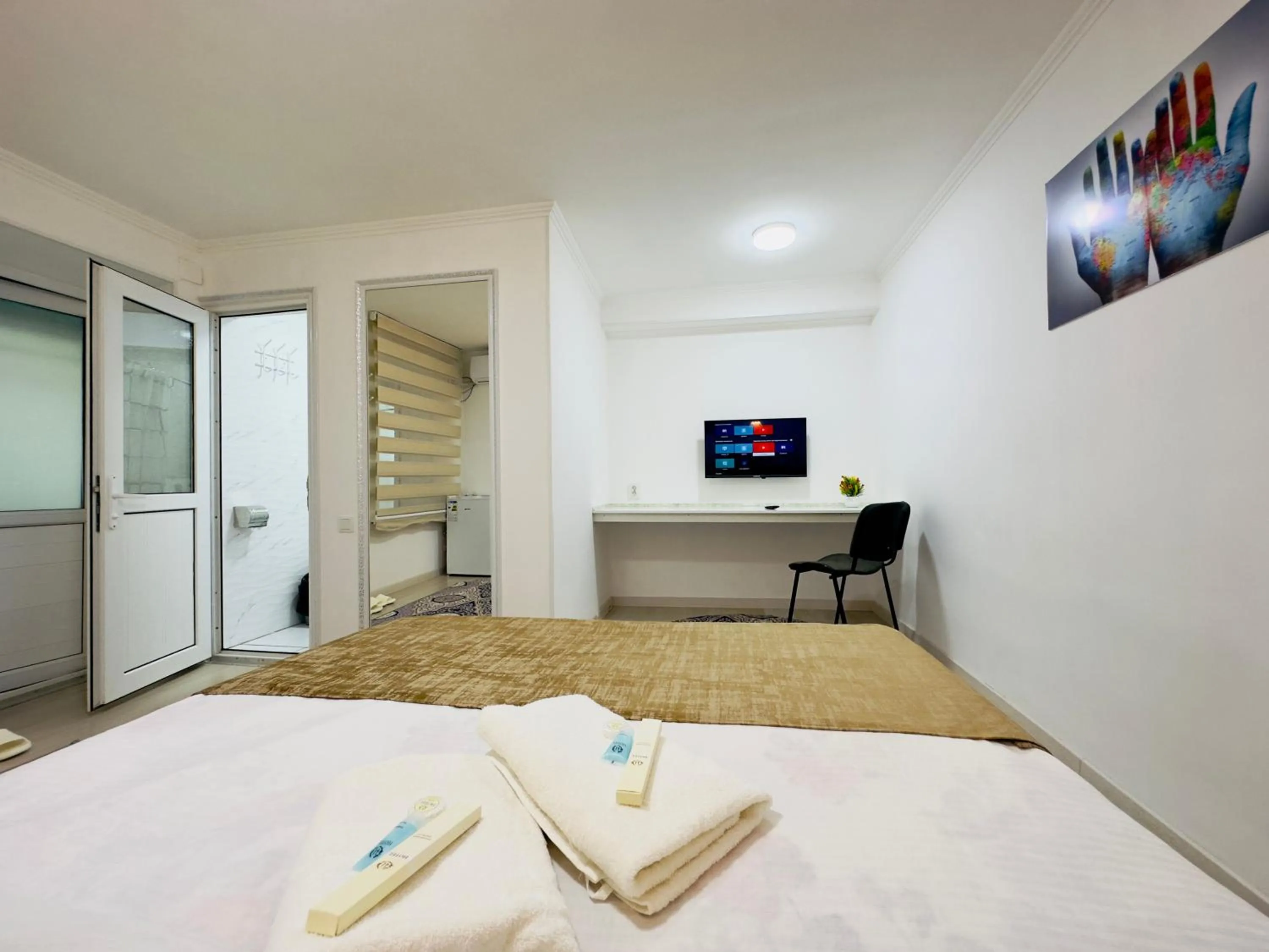 Bed in ABS Guest House Osh