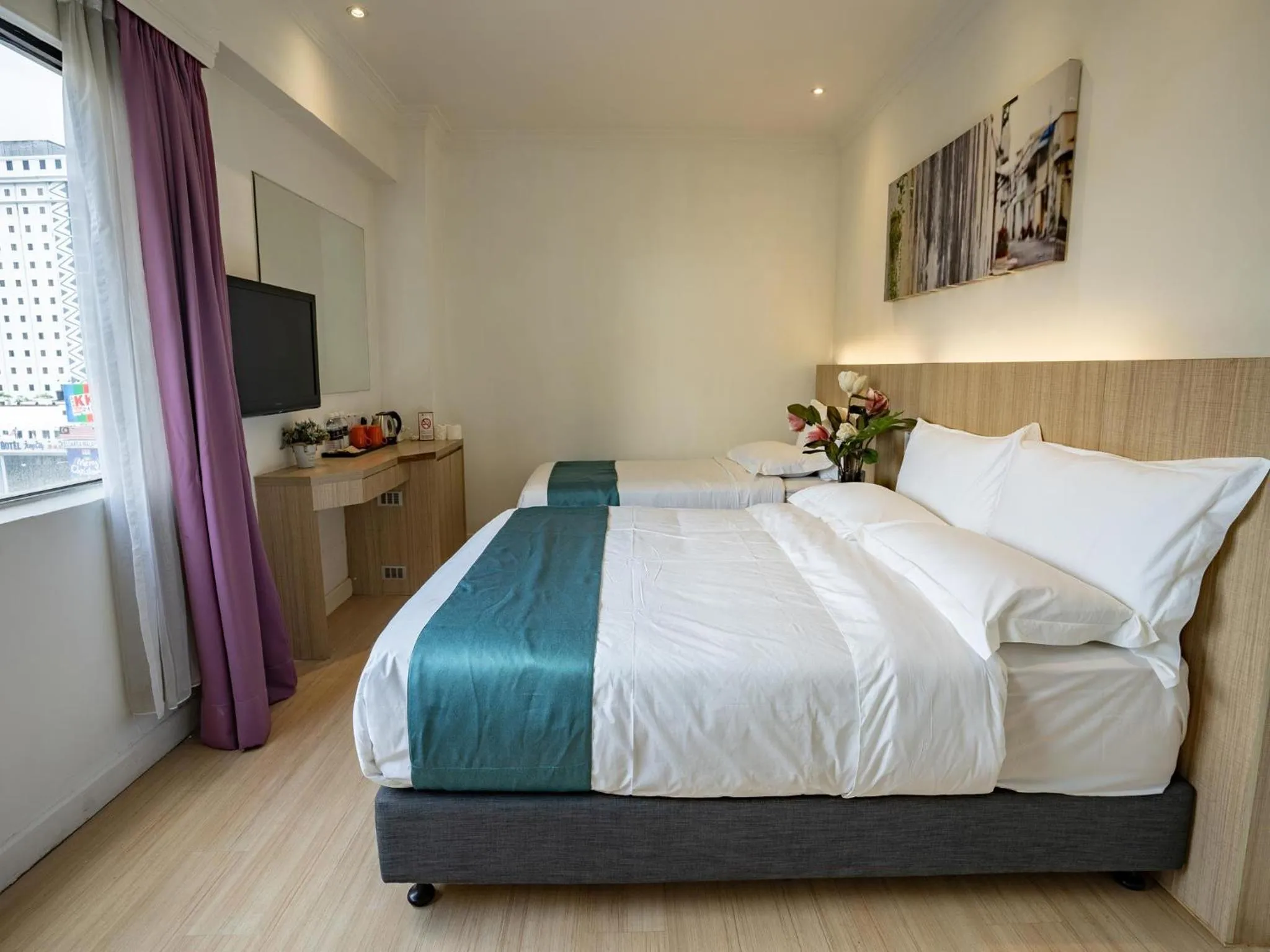 Bed in Floresta Hotel Chinatown