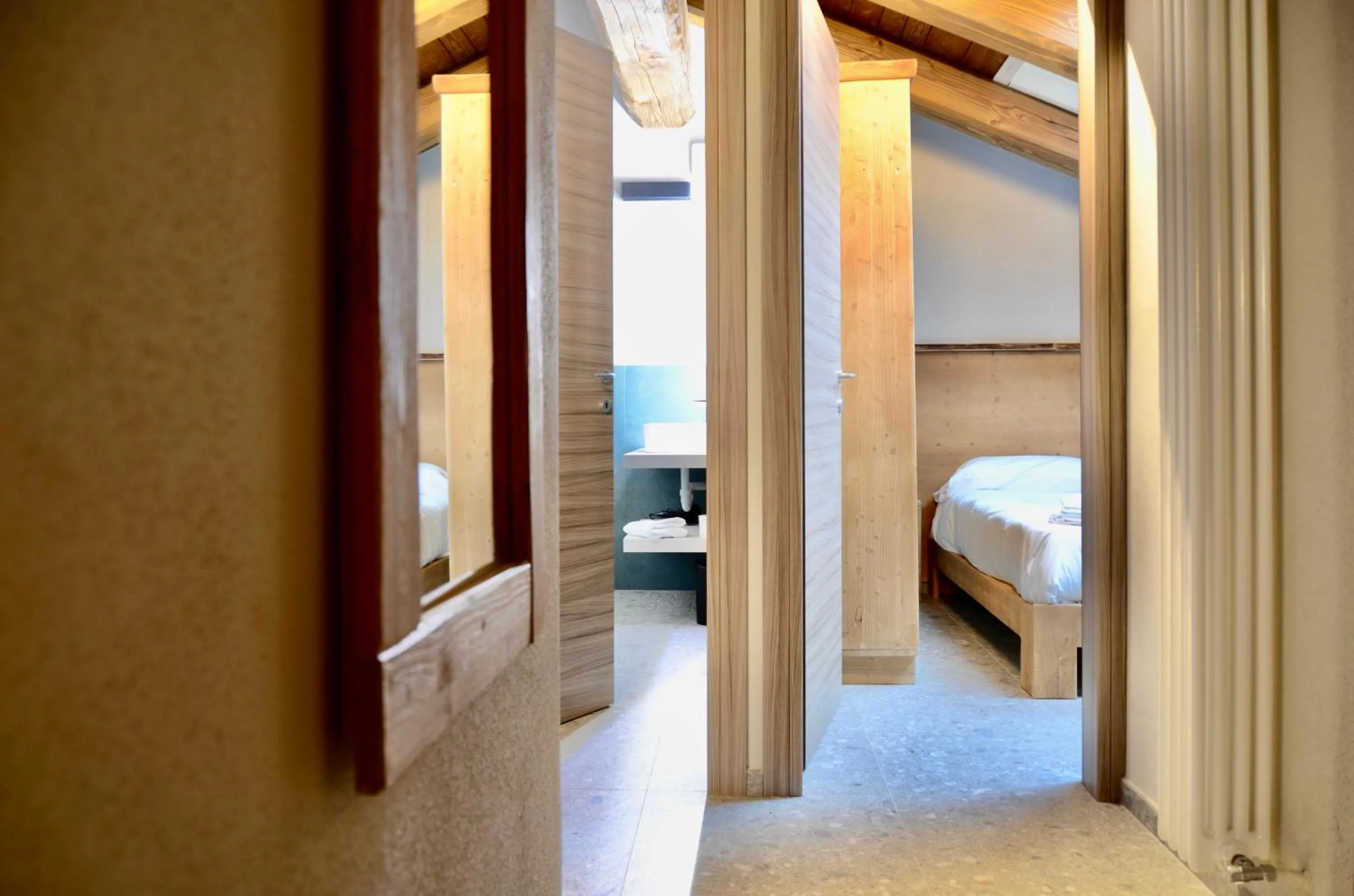 Bathroom, Bed in Case Verdi