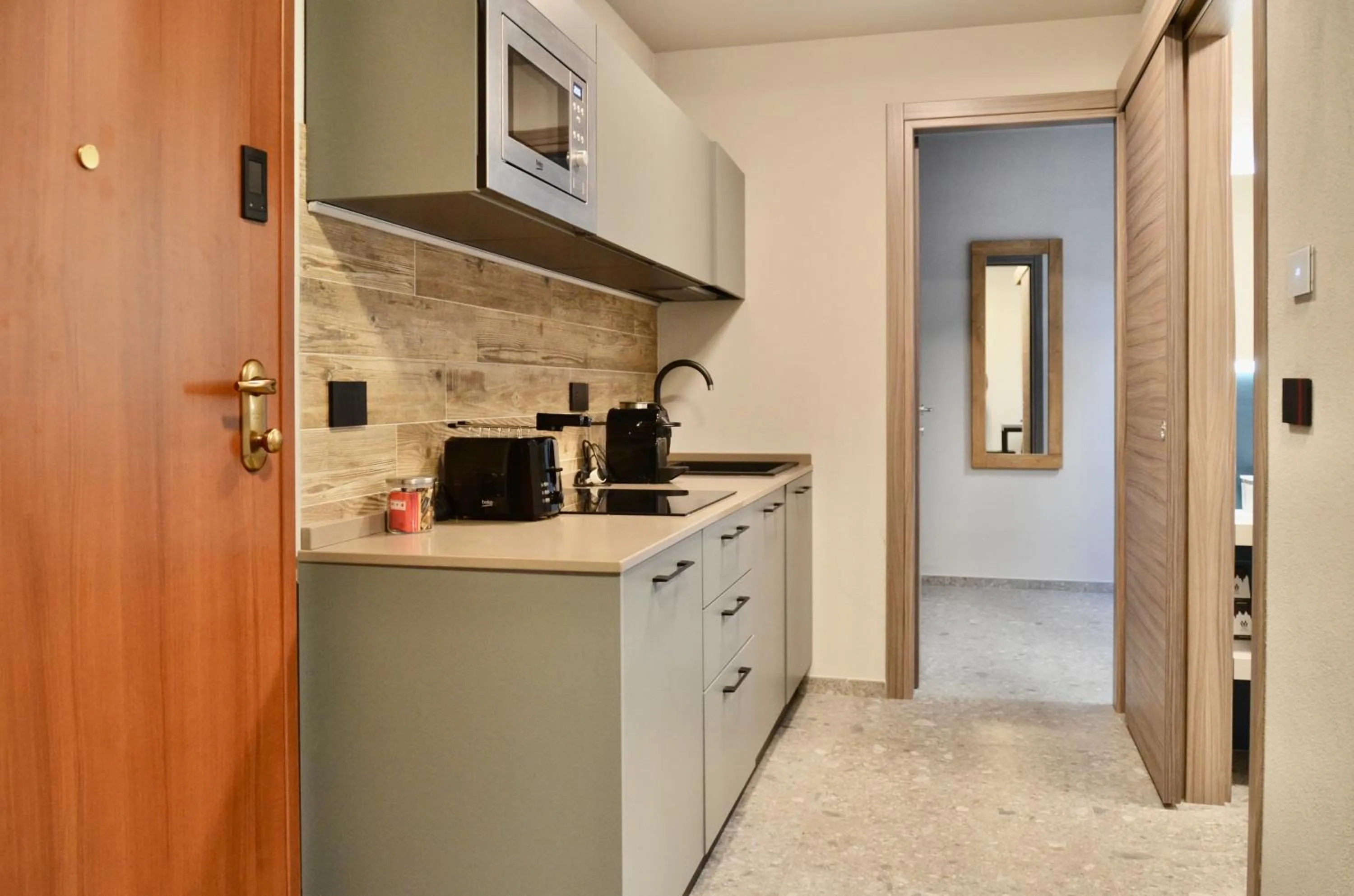 Kitchen or kitchenette in Apartments Du Parc