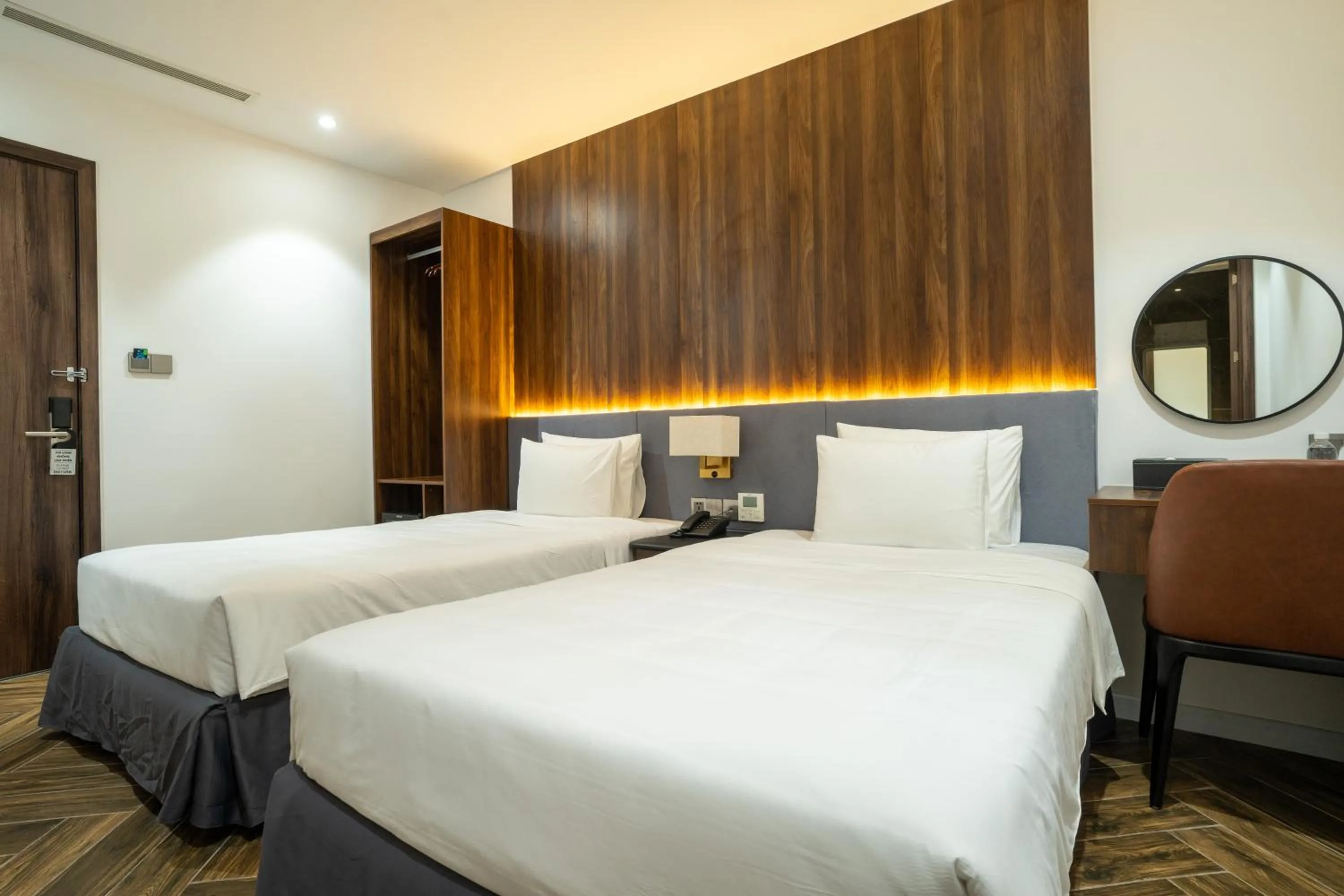 Bed in Calidum Phu Quoc Hotel