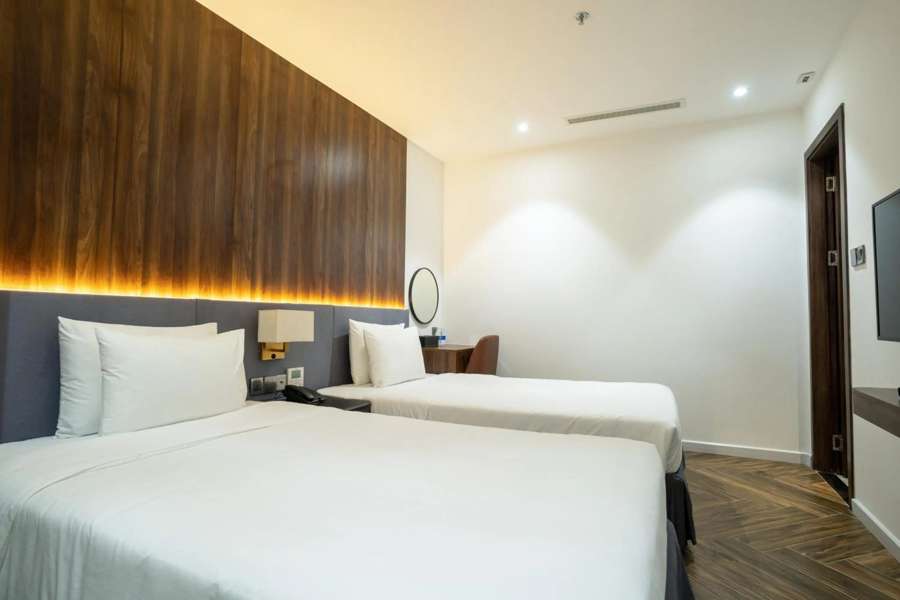 Bed in Calidum Phu Quoc Hotel